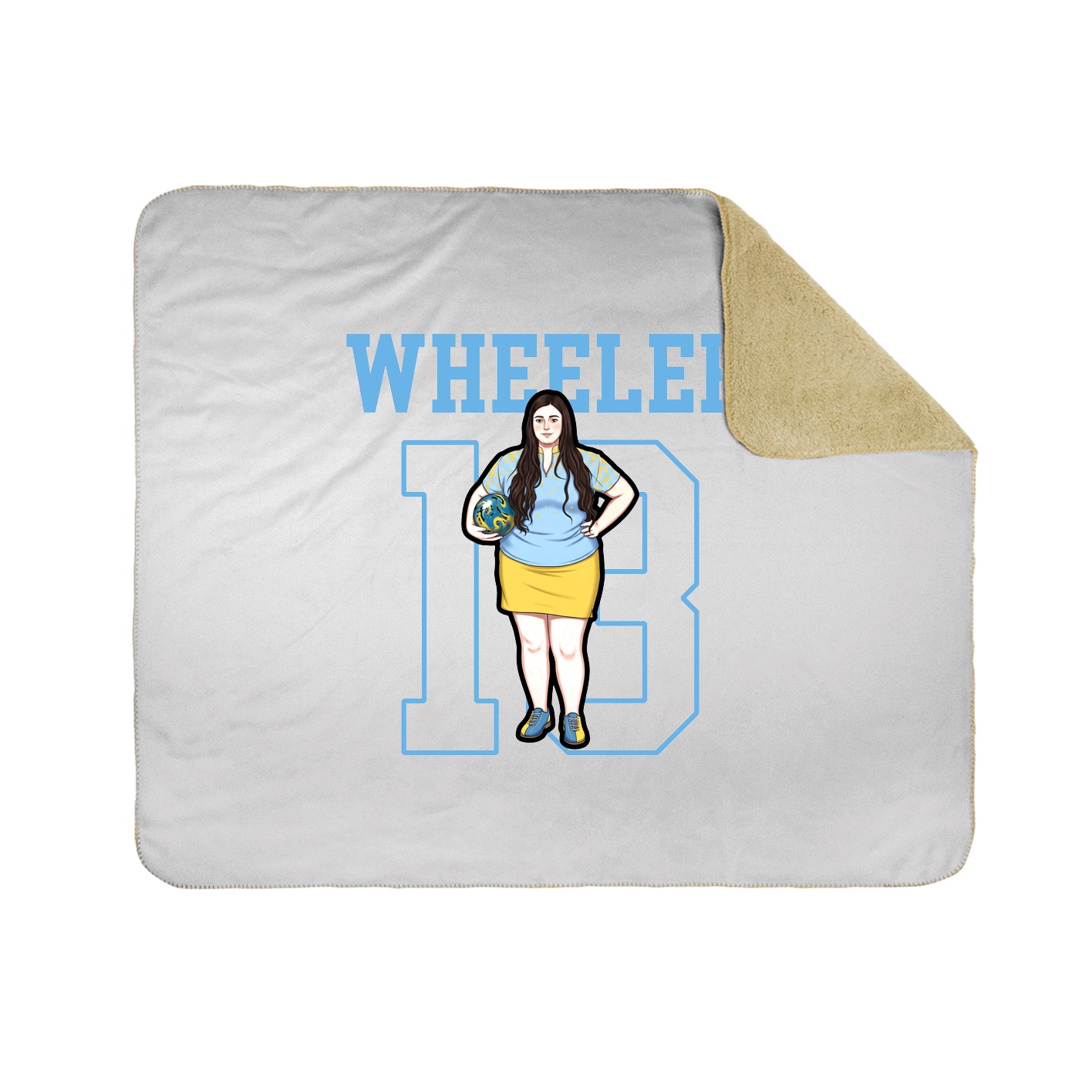 Throw Blanket — Shirsey in White