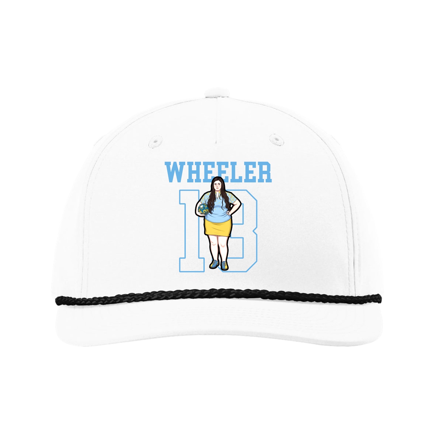 Five-Panel Classic Rope Cap — Shirsey in White