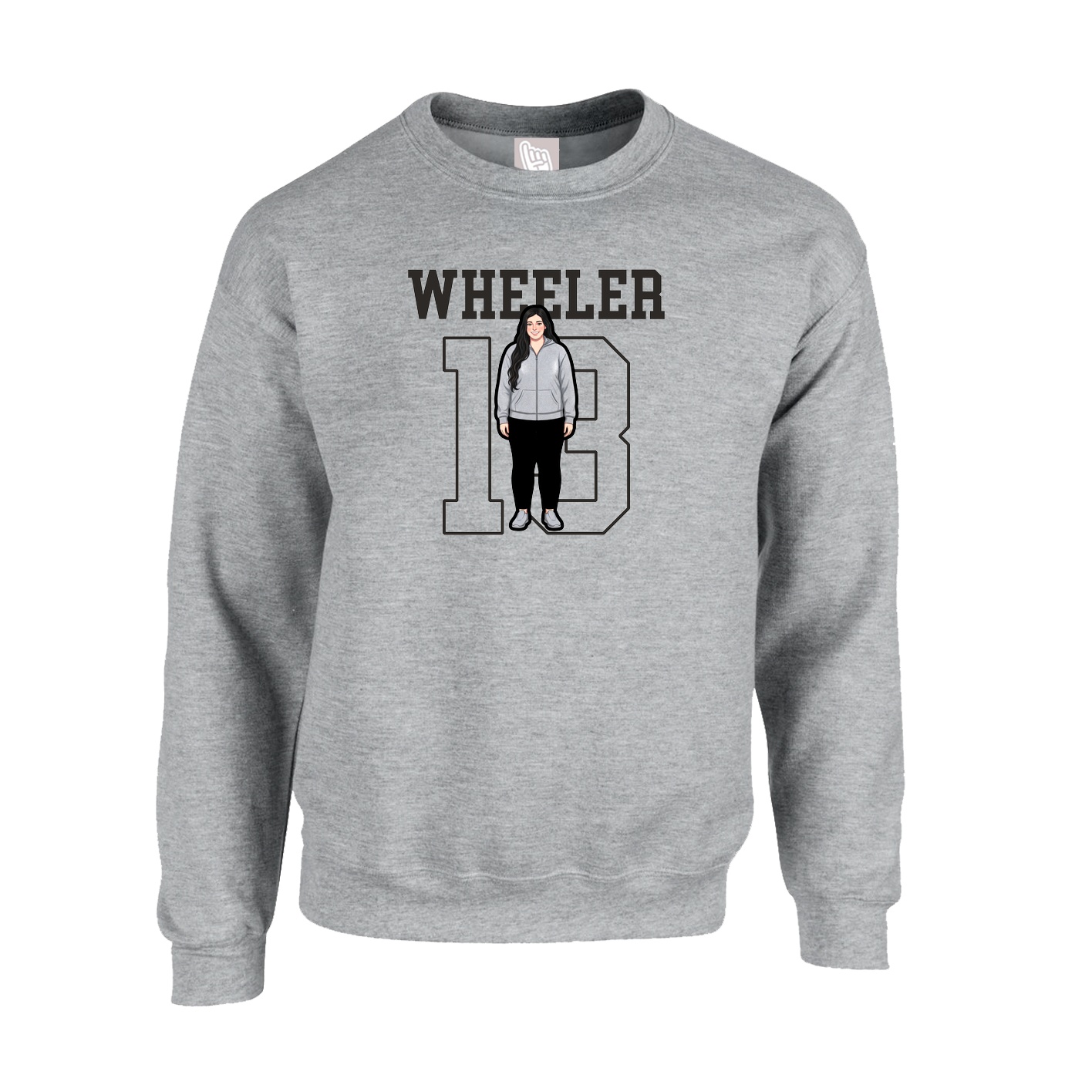 Fleece Crew — Shirsey in Grey