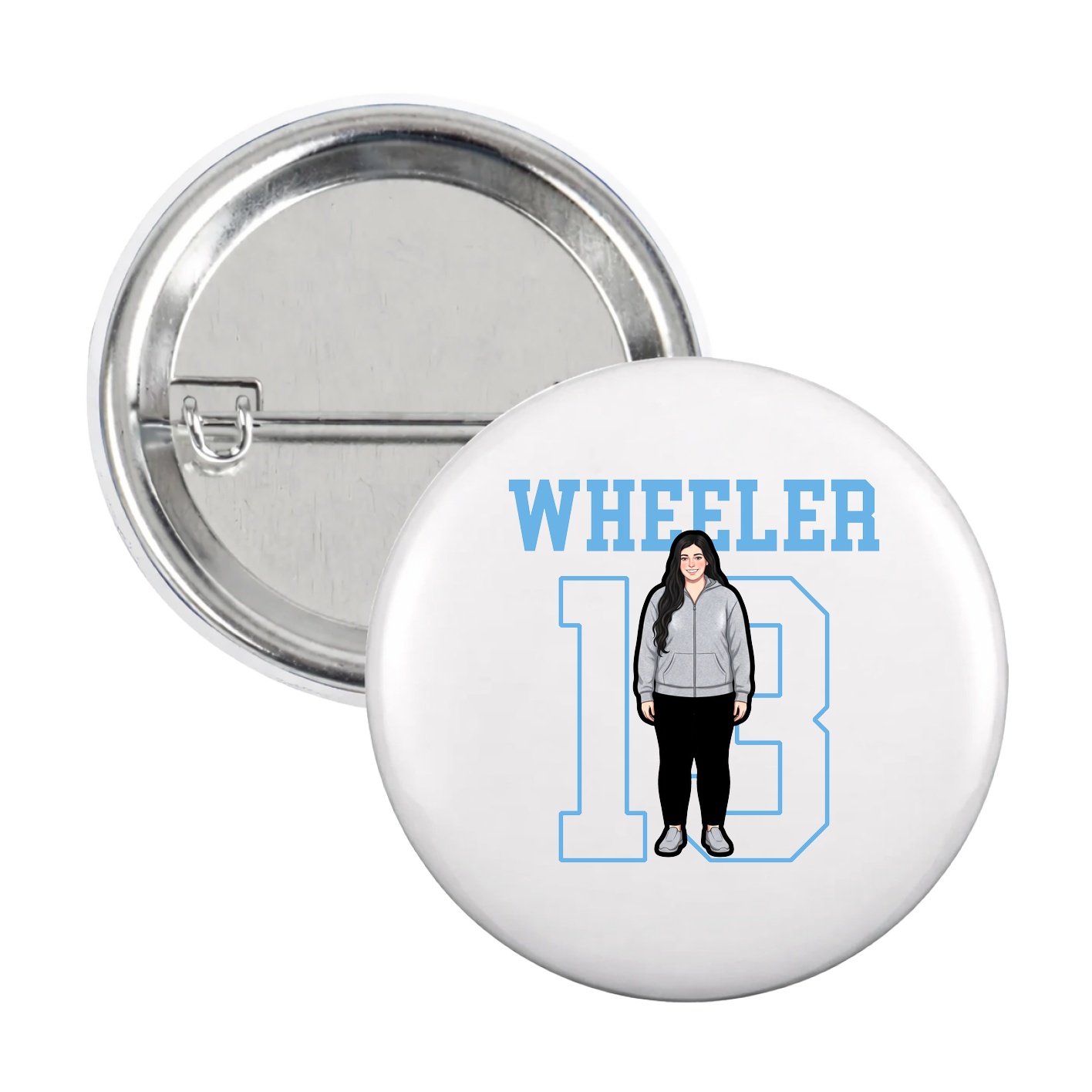 Game Day Button — Shirsey in White