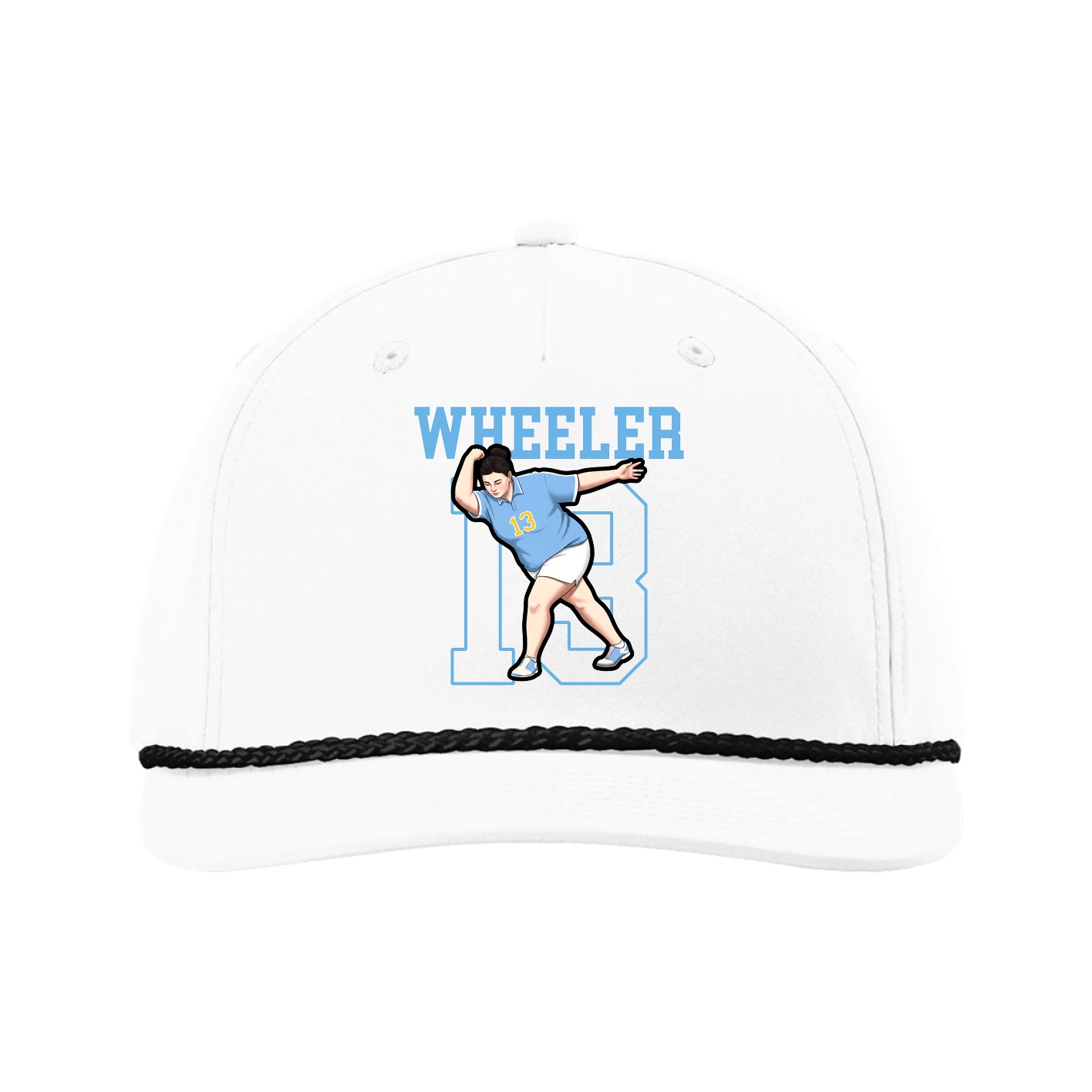 Five-Panel Classic Rope Cap — Shirsey in White