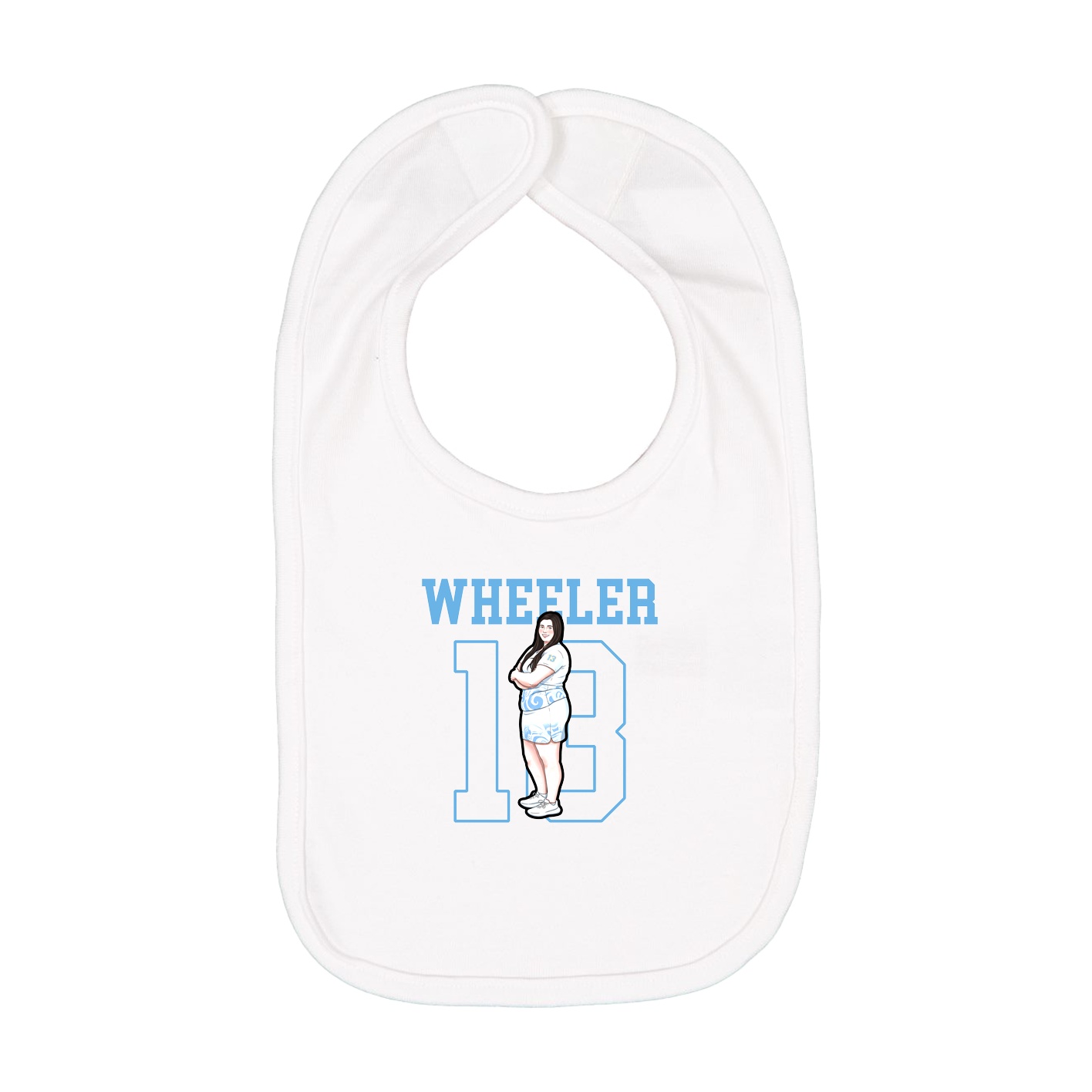 Infant Bib — Shirsey in White
