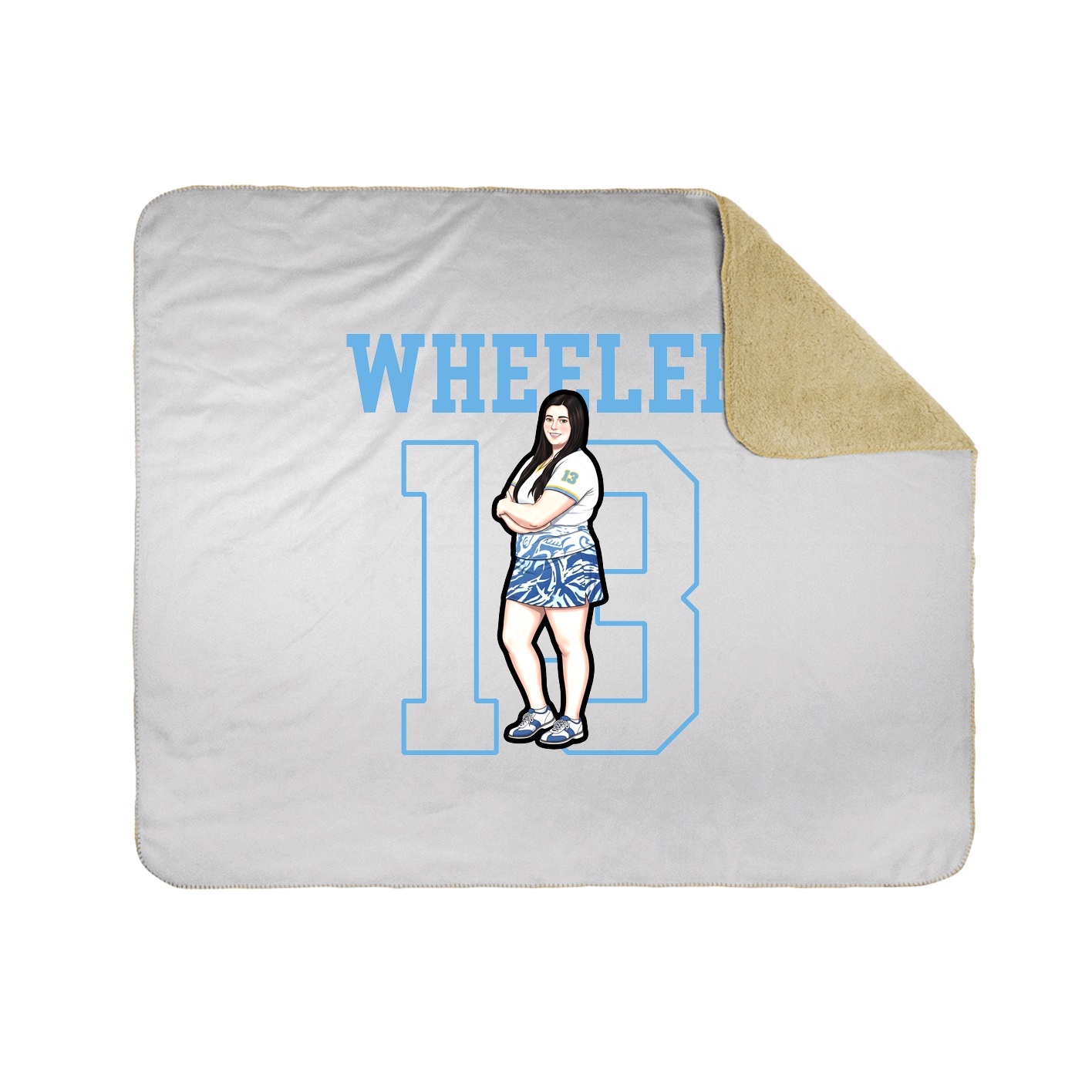 Throw Blanket — Shirsey in White