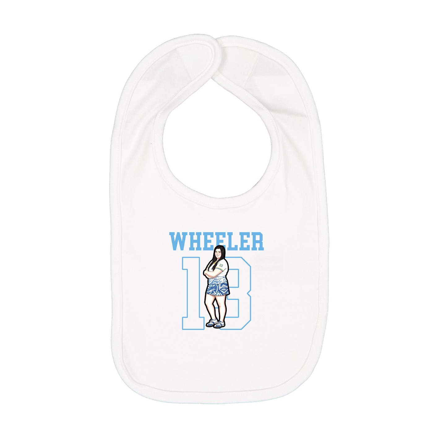 Infant Bib — Shirsey in White