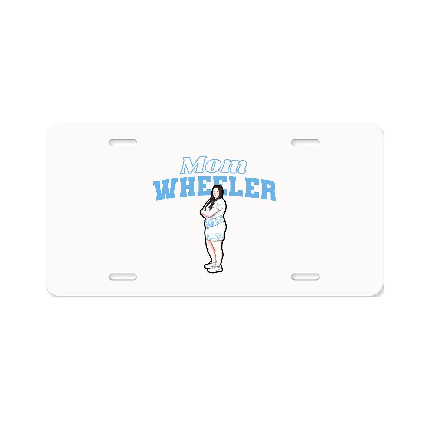 License Plate — Mothers Day Block in Classic