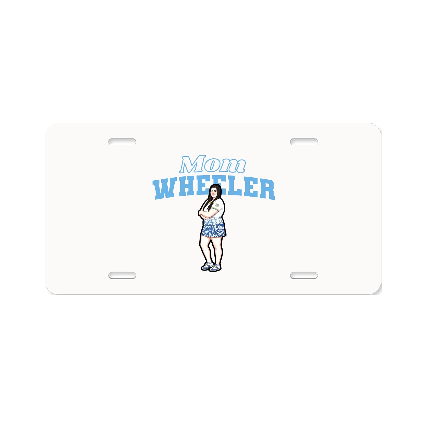 License Plate — Mothers Day Block in Classic