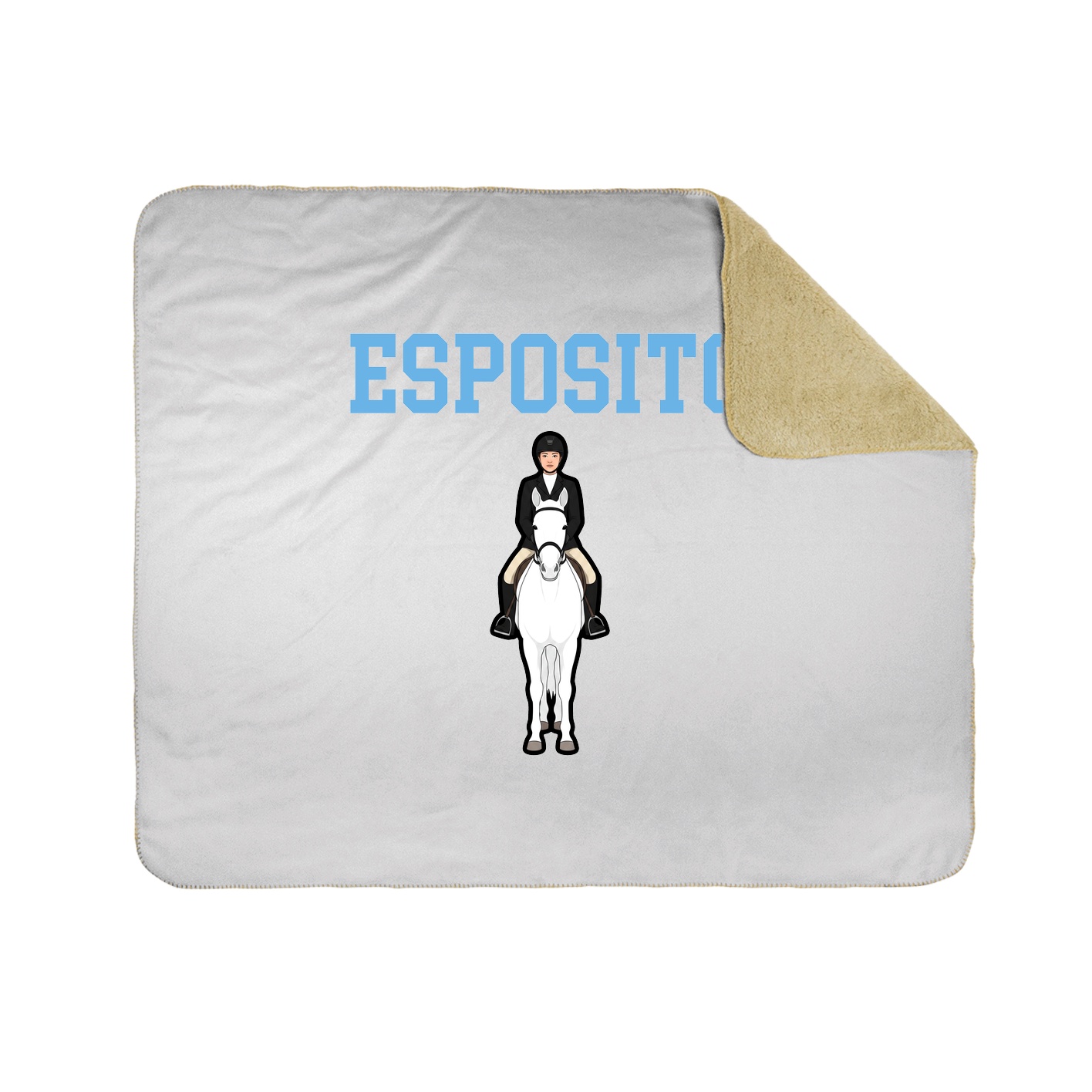Throw Blanket — Shirsey in White