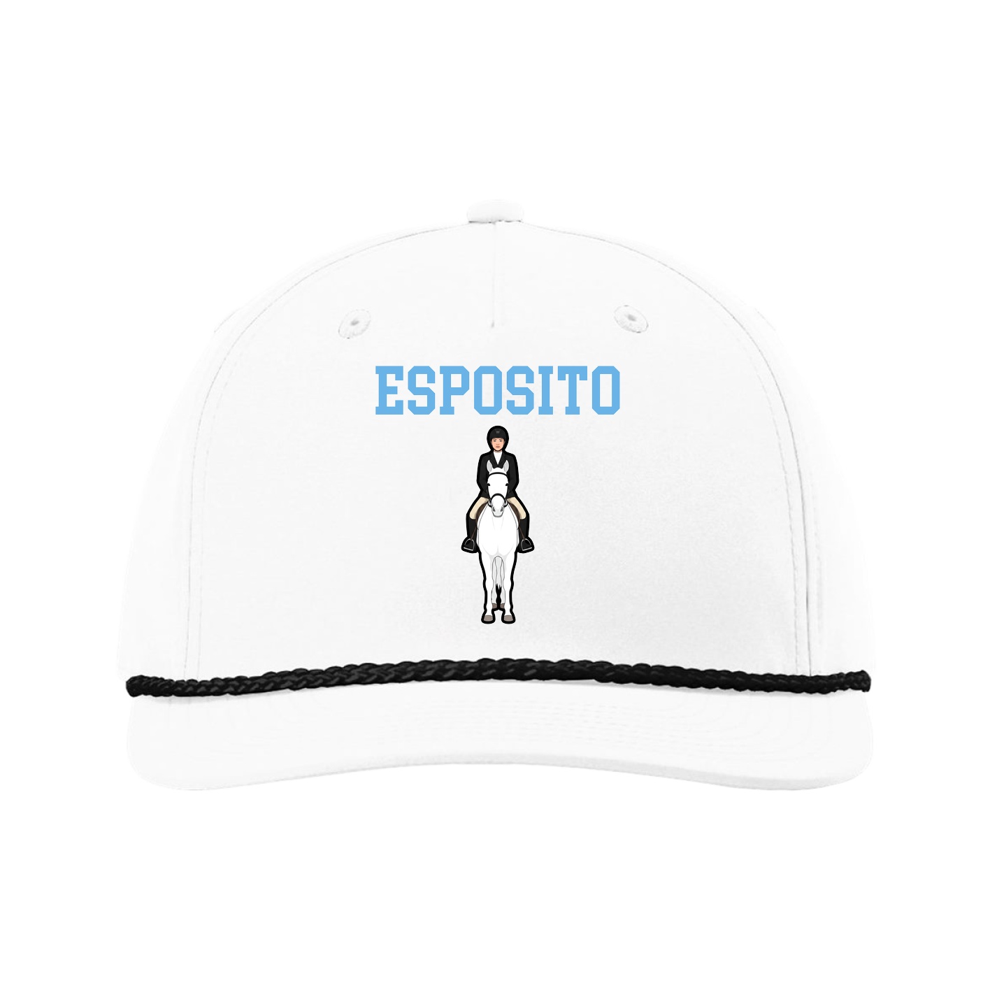 Five-Panel Classic Rope Cap — Shirsey in White