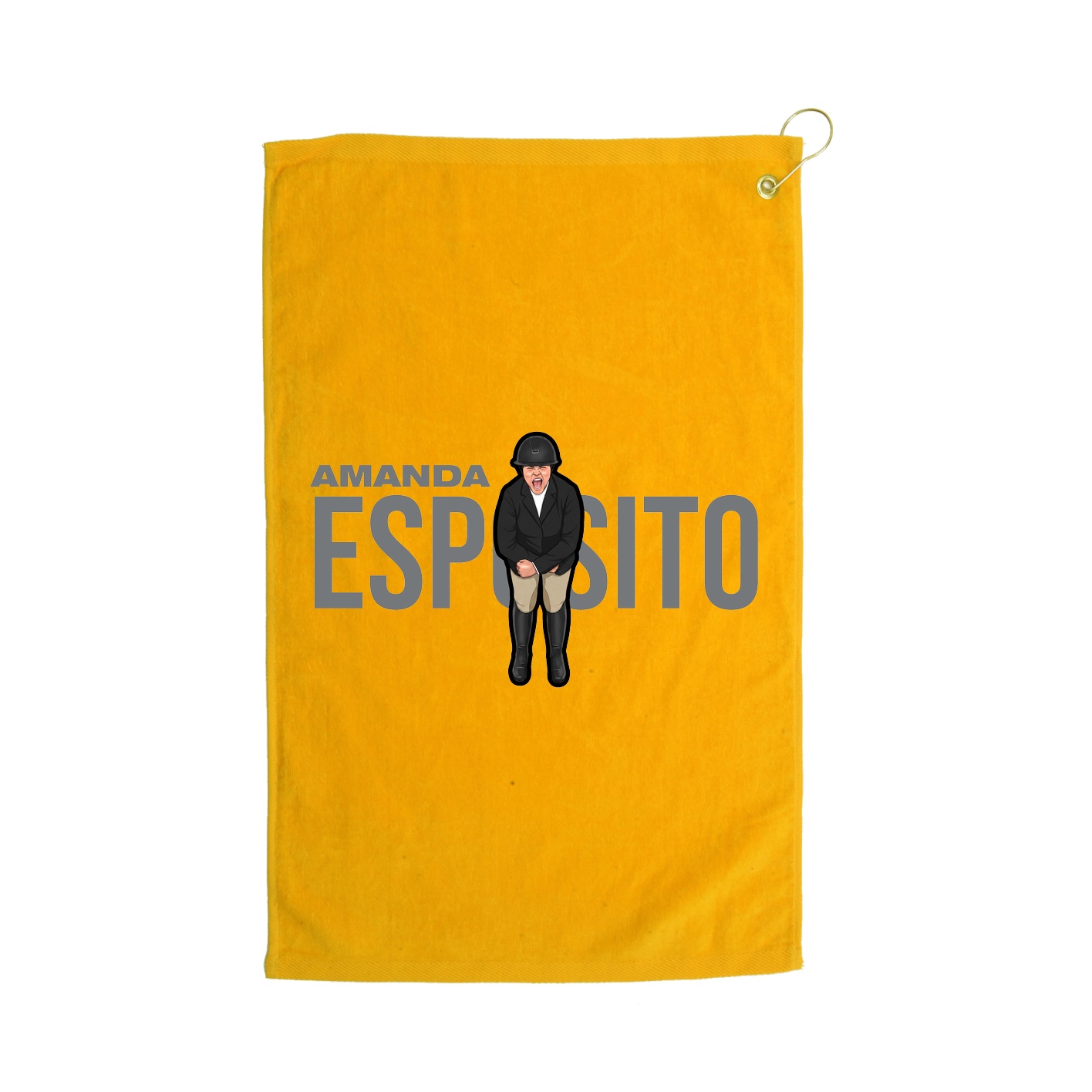 Golf Towel — Player Name in Gold