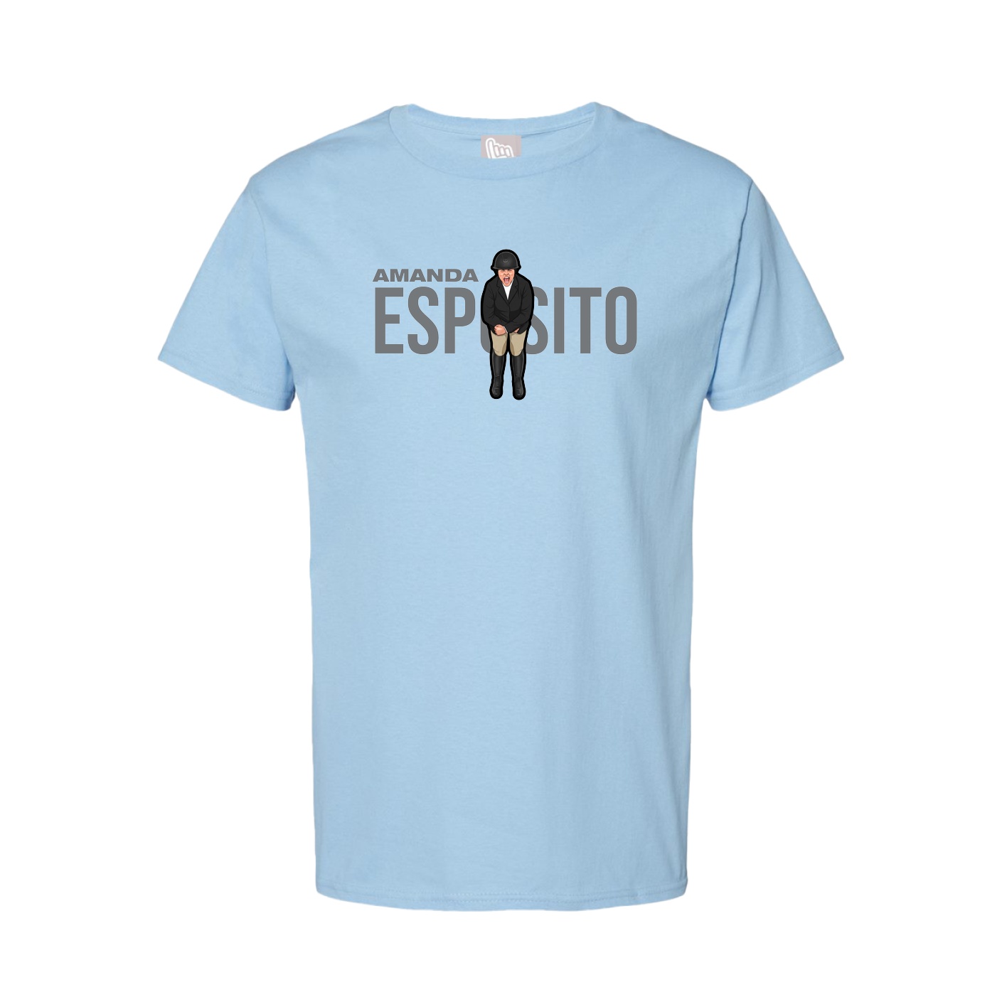 Youth Tee — Player Name in Light Blue