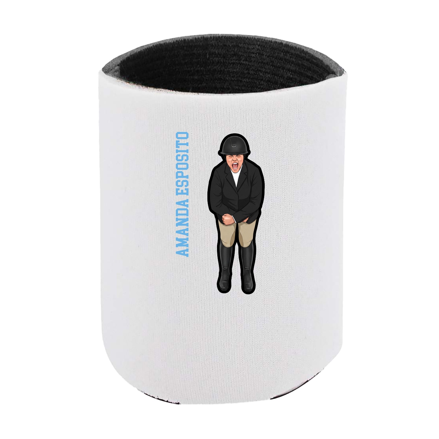 Can Holder — Name Vertical in White