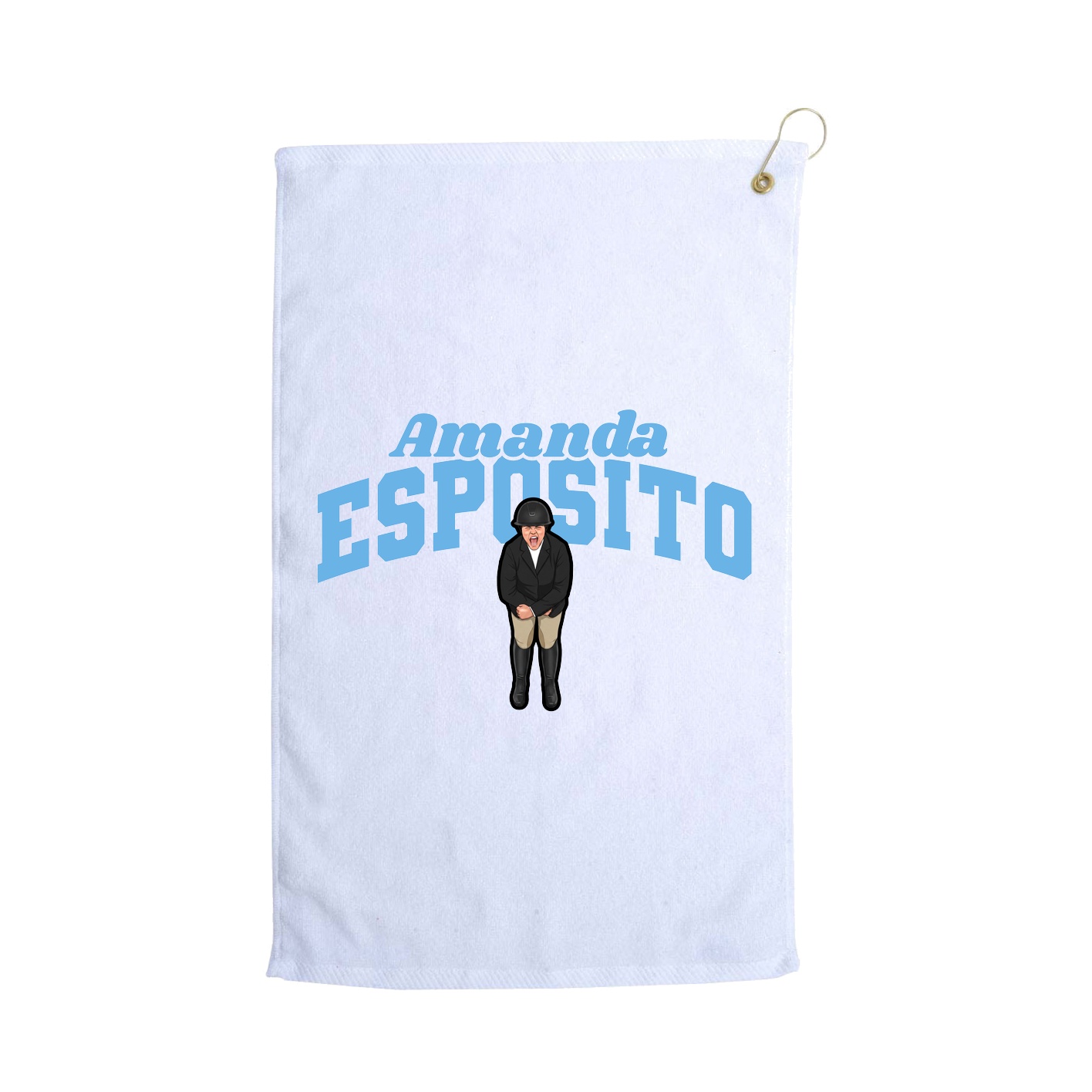 Golf Towel — Signature Arch in White