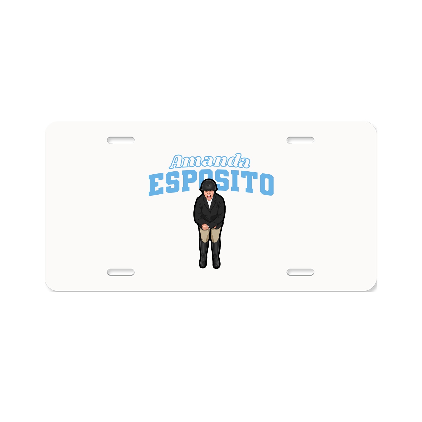 License Plate — Name Arch in Classic