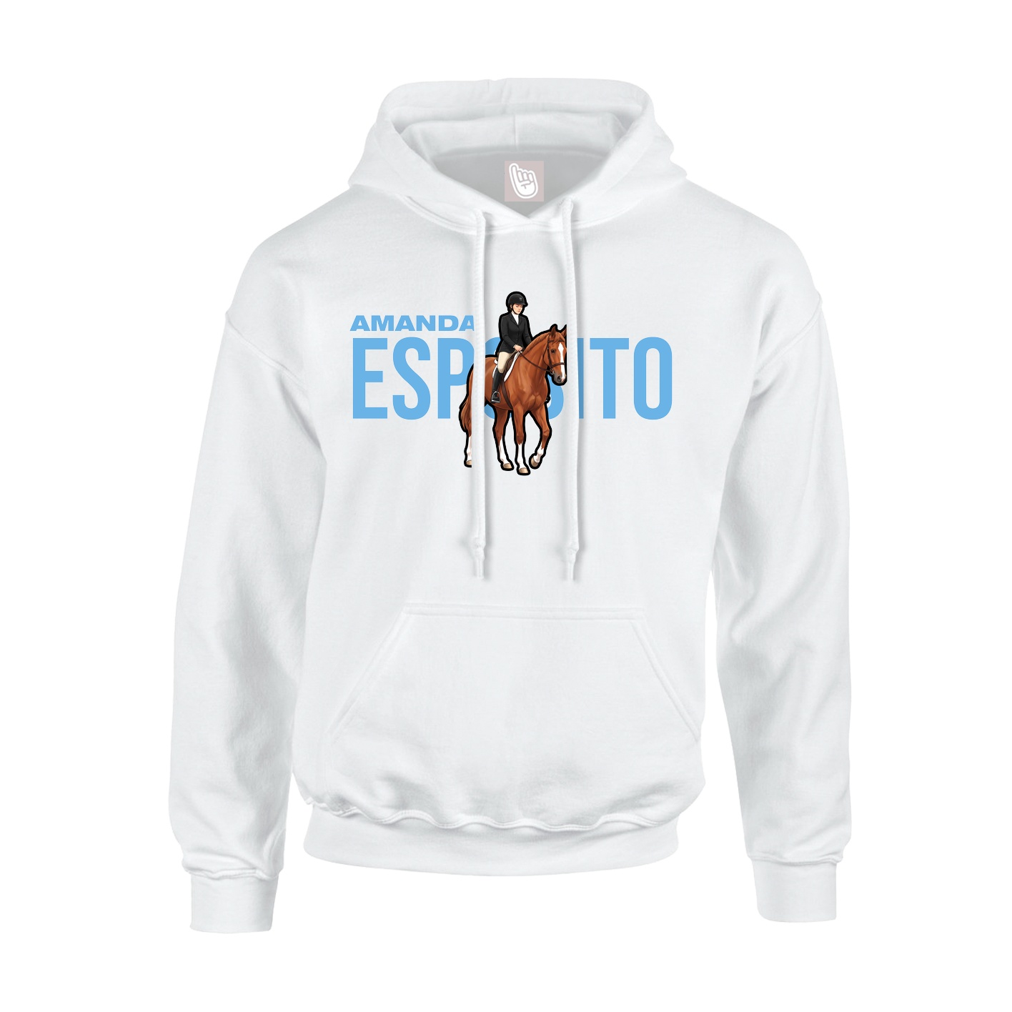 Hoodie — Player Name in White