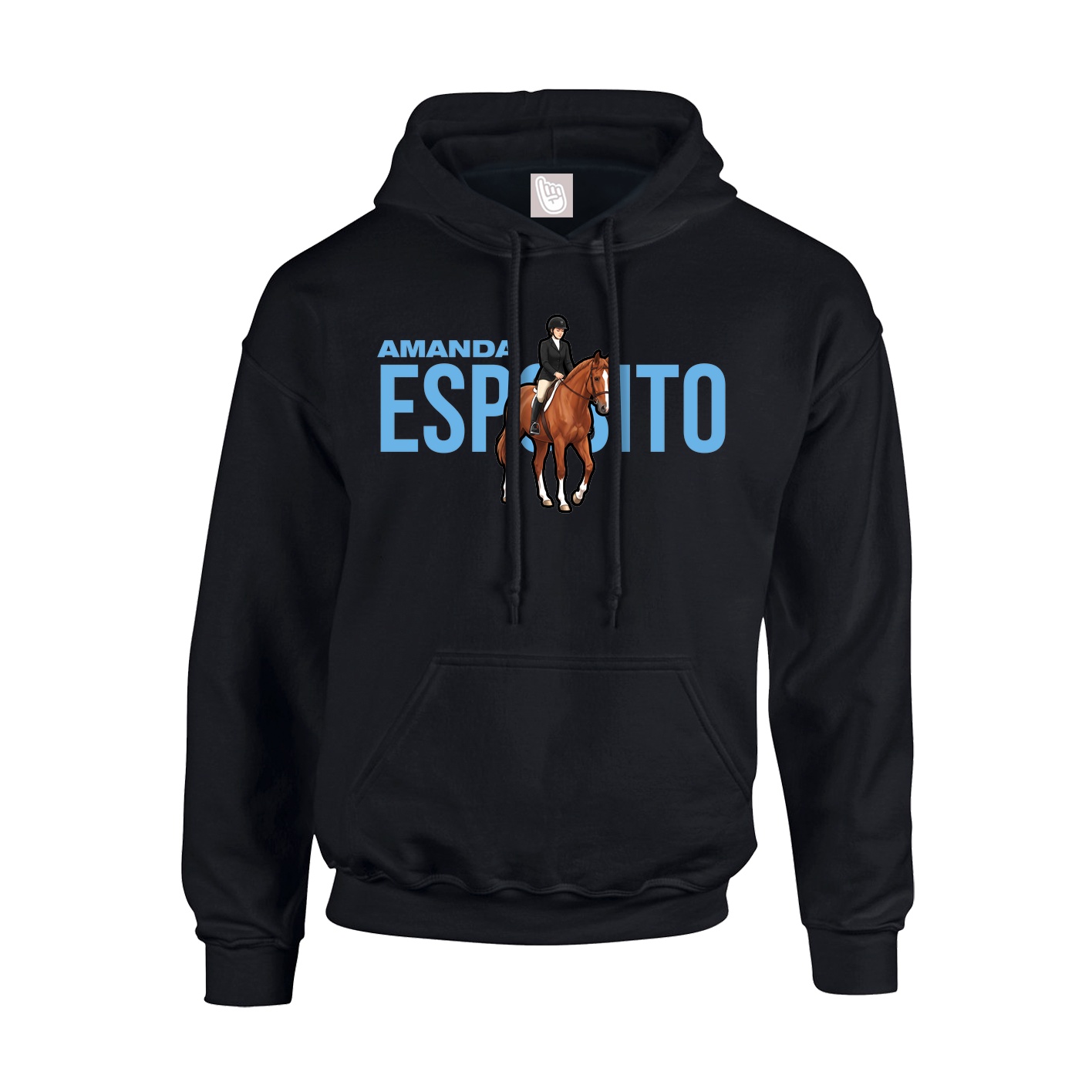 Youth Hoodie — Player Name in Black