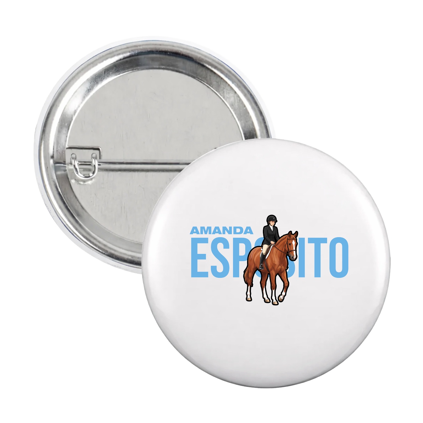 Game Day Button — Player Name in White