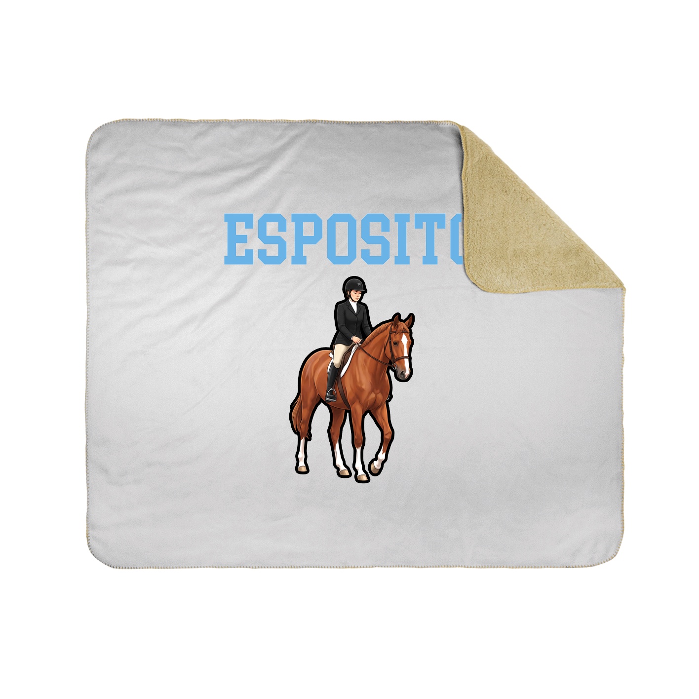 Throw Blanket — Shirsey in White
