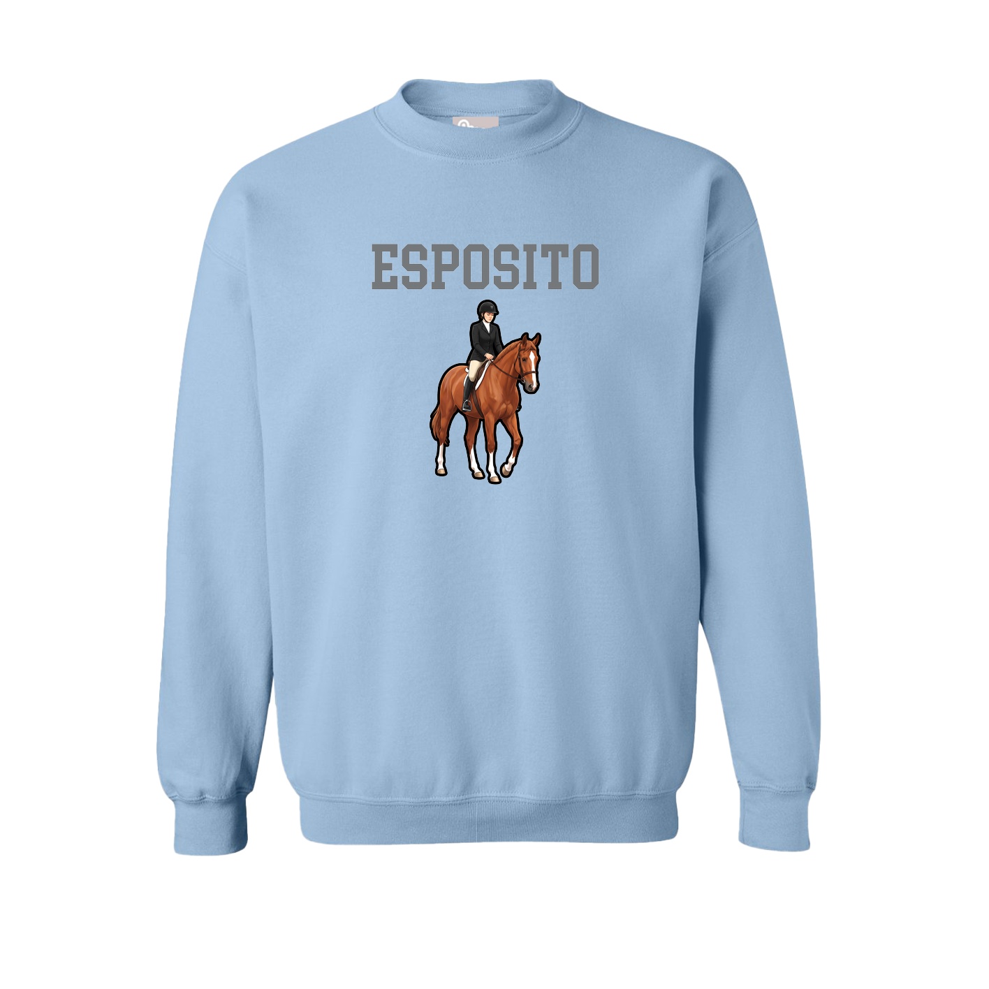 Fleece Crew — Shirsey in Light Blue