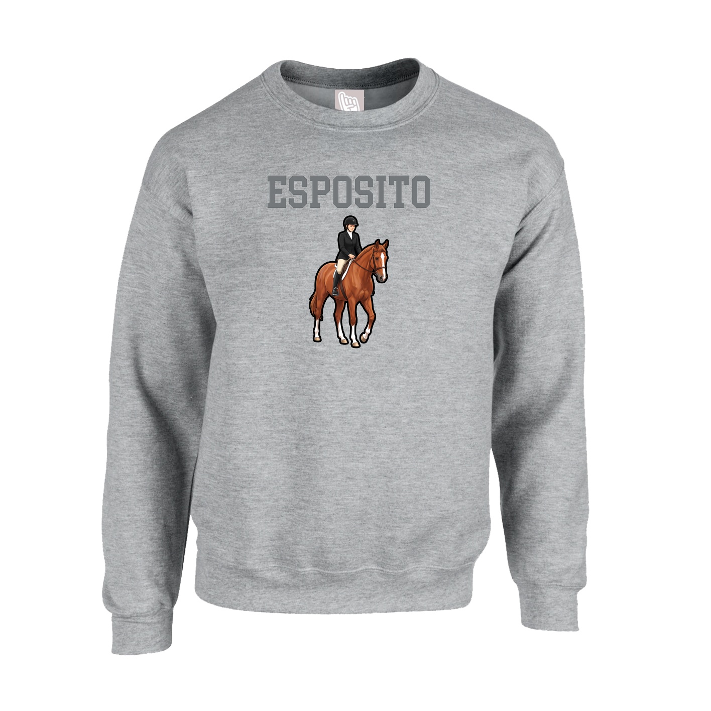 Fleece Crew — Shirsey in Grey