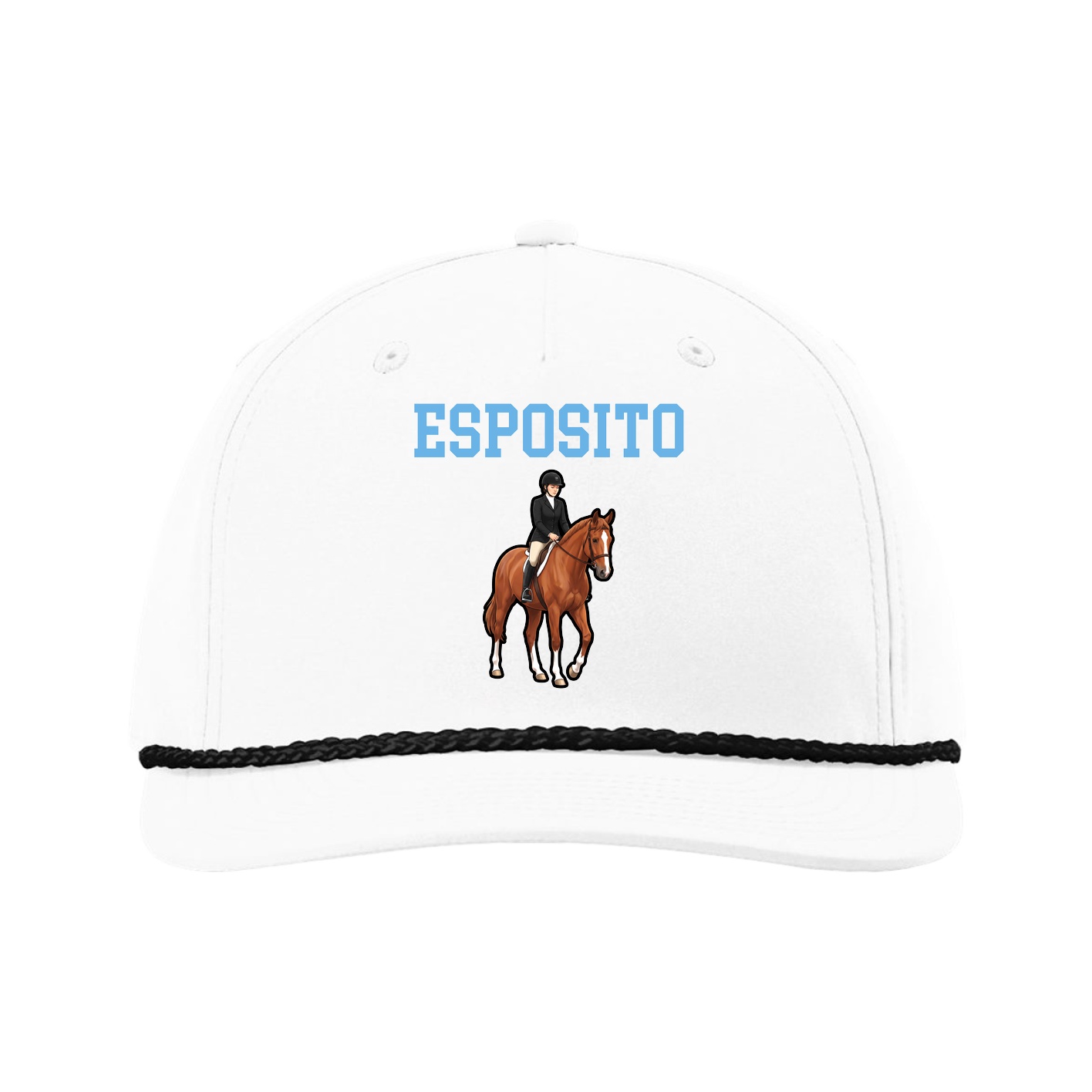 Five-Panel Classic Rope Cap — Shirsey in White