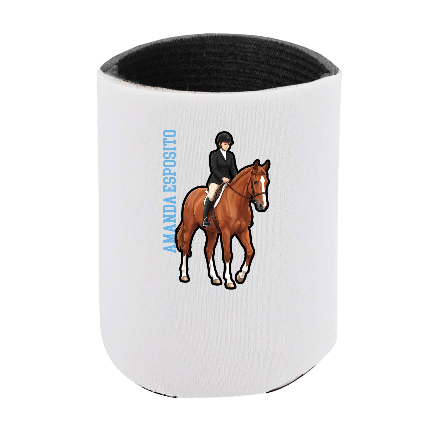Can Holder — Name Vertical in White