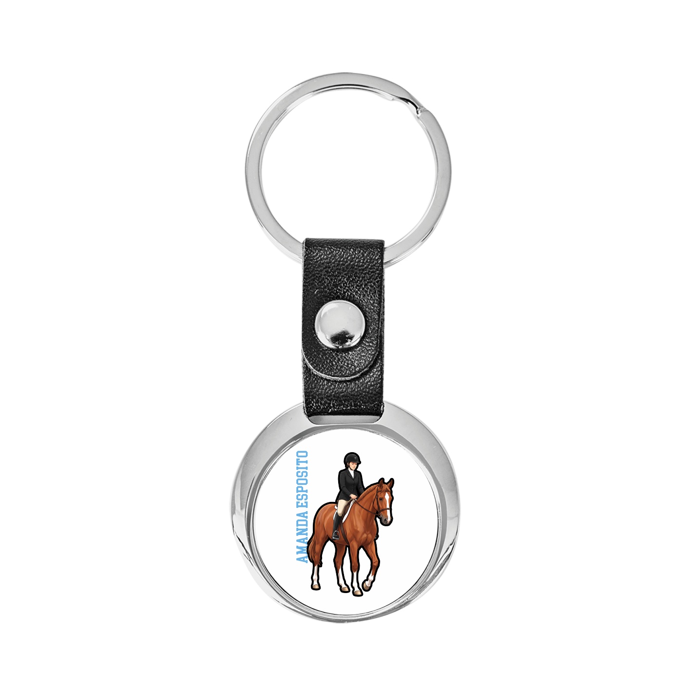 Key Chain — Name Vertical in Classic