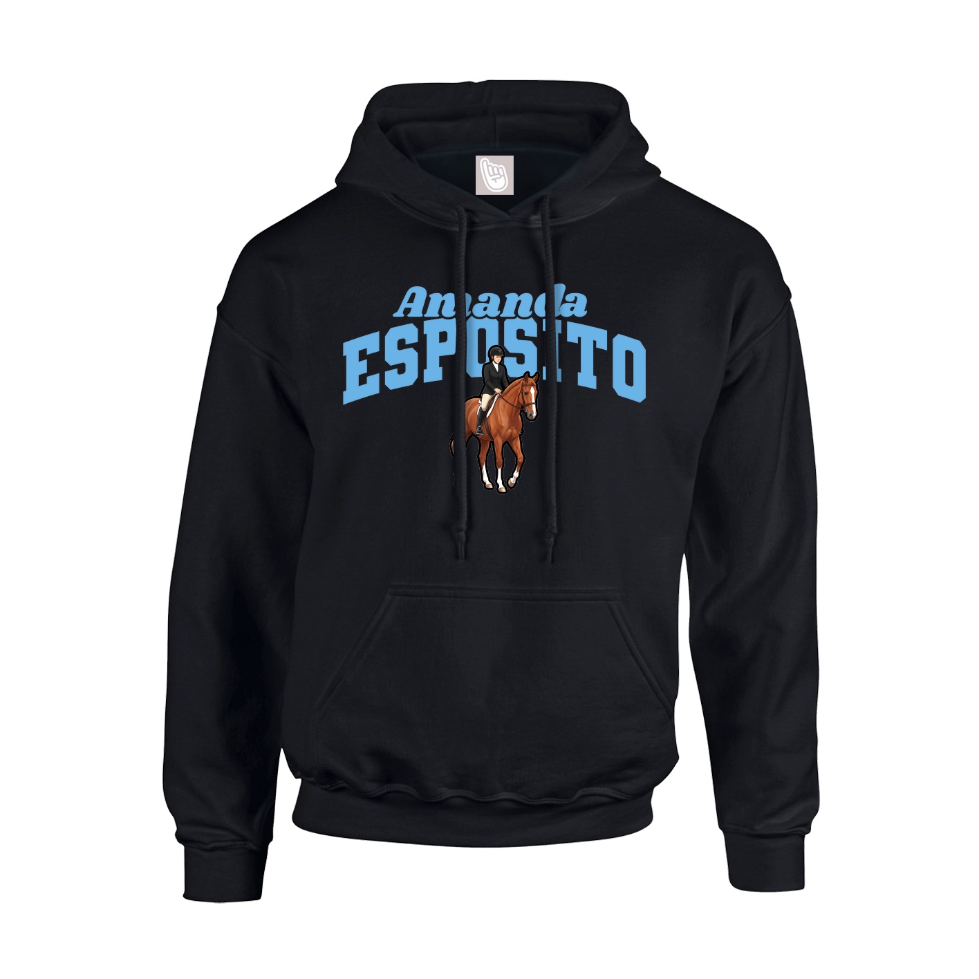 Hoodie — Signature Arch in Black