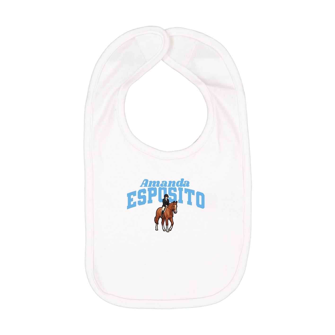 Infant Bib — Signature Arch in White