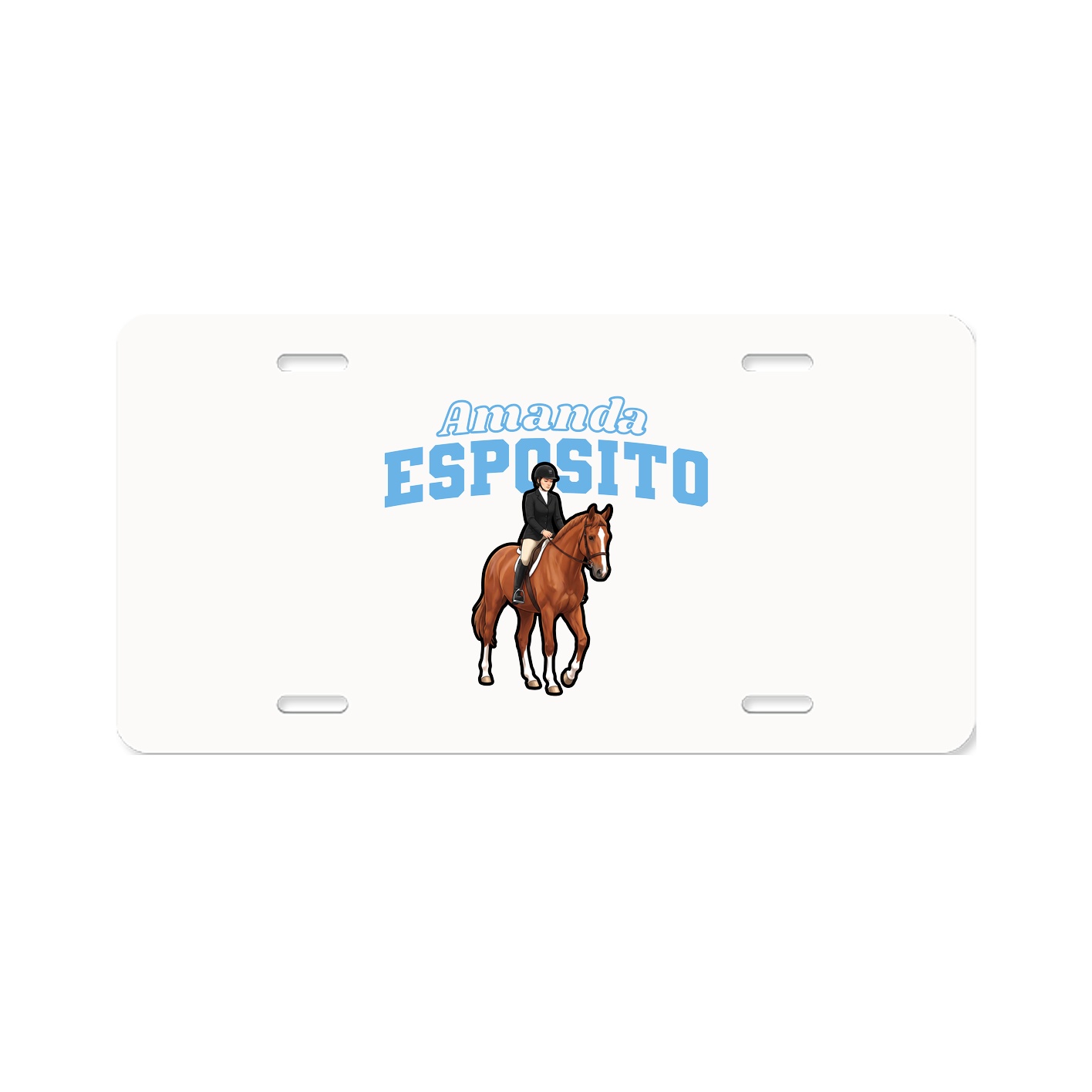 License Plate — Name Arch in Classic