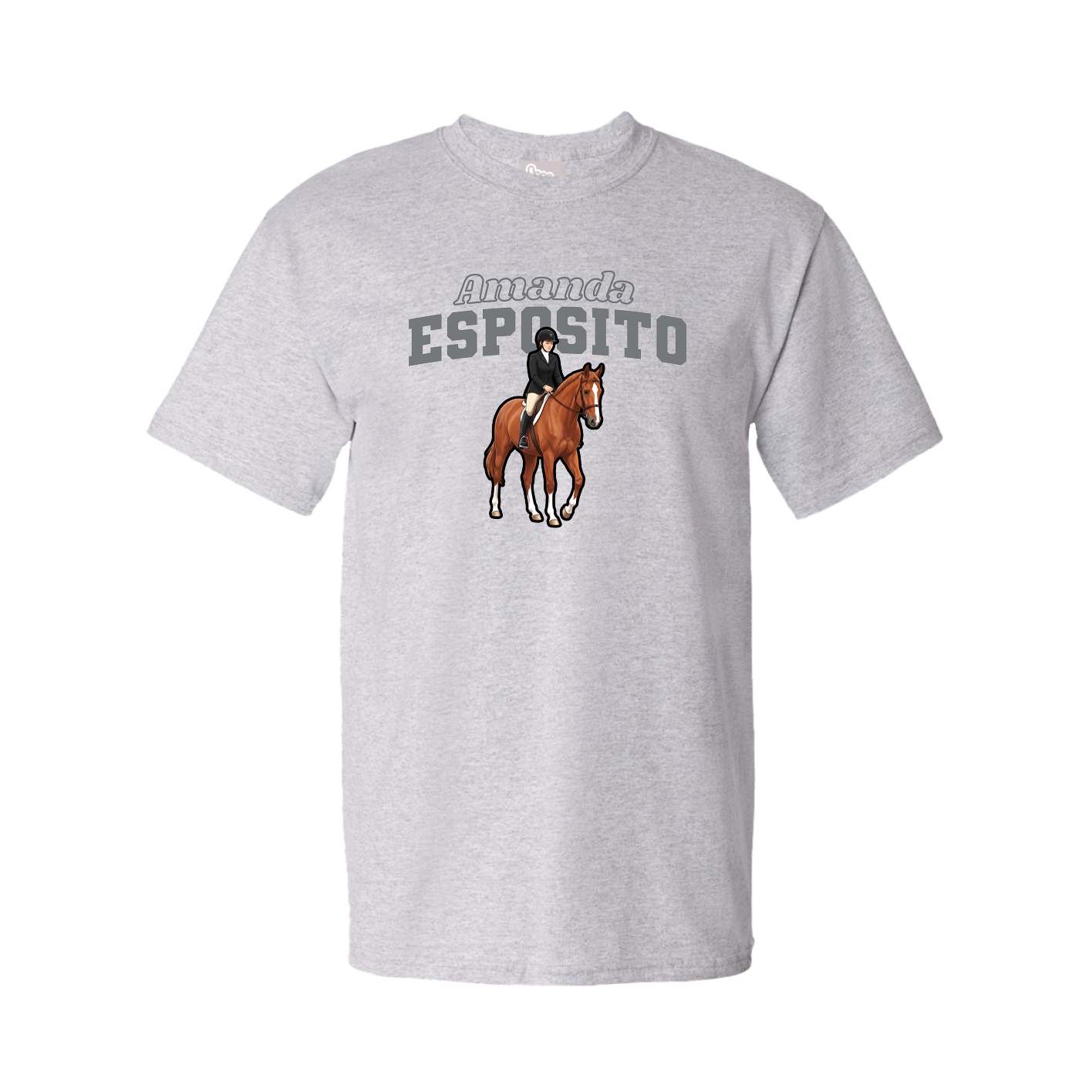 Youth Tee — Name Arch in Grey