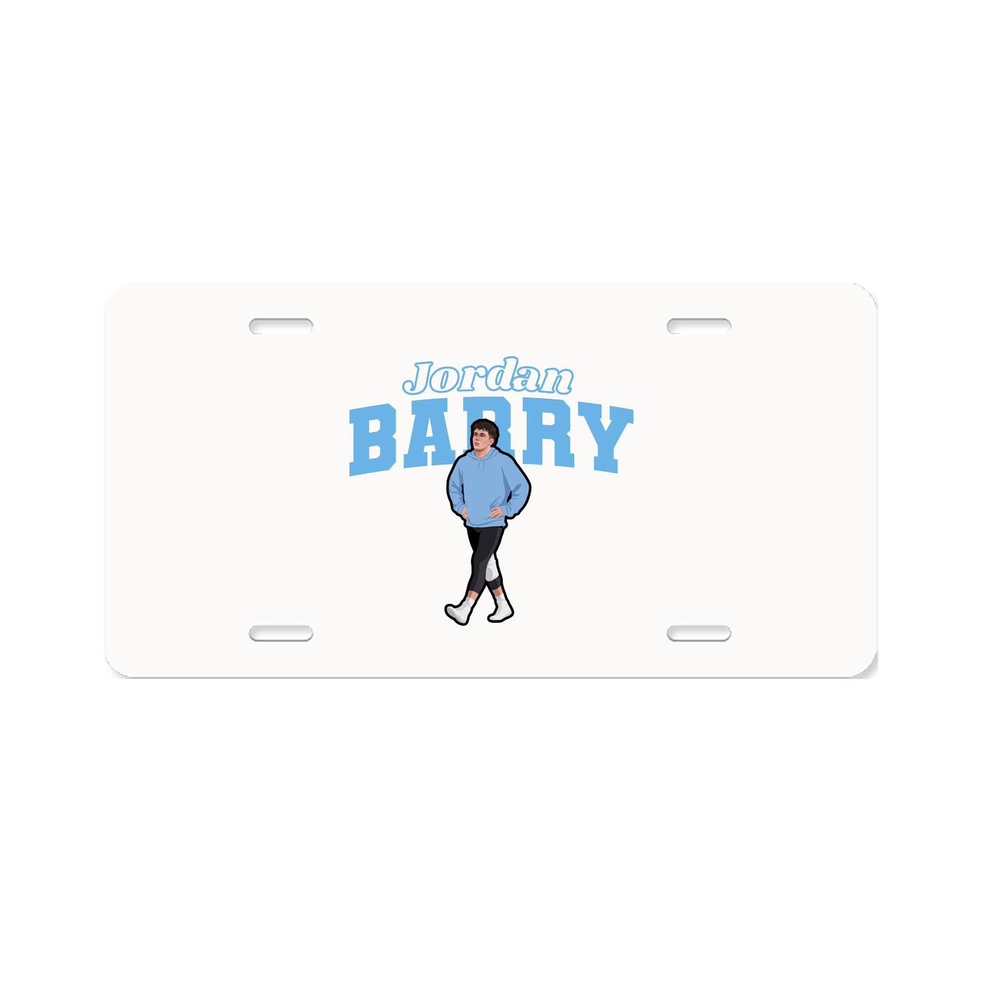 License Plate — Name Arch in Classic