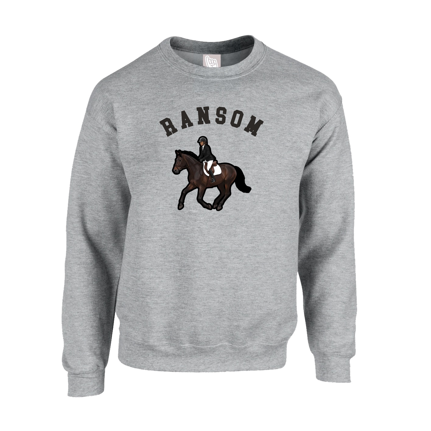 Fleece Crew — Shirsey Arch in Grey