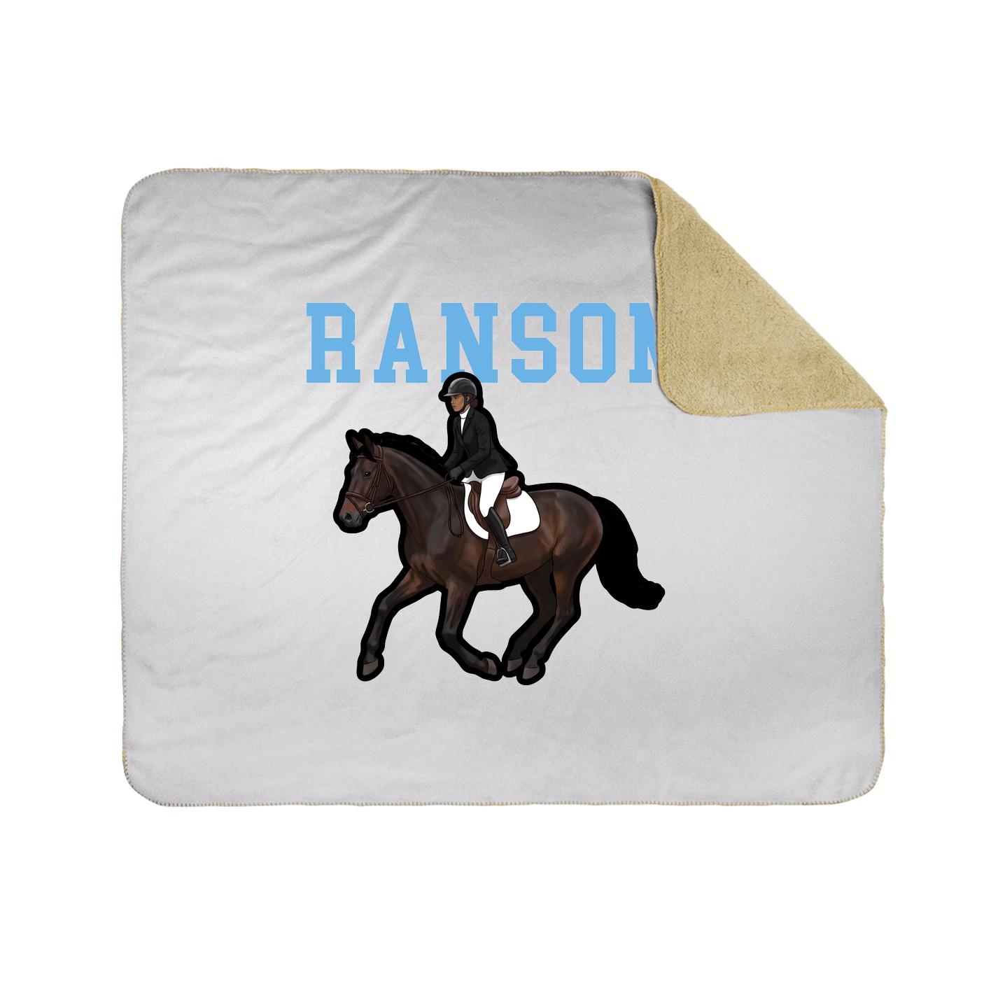 Throw Blanket — Shirsey in White