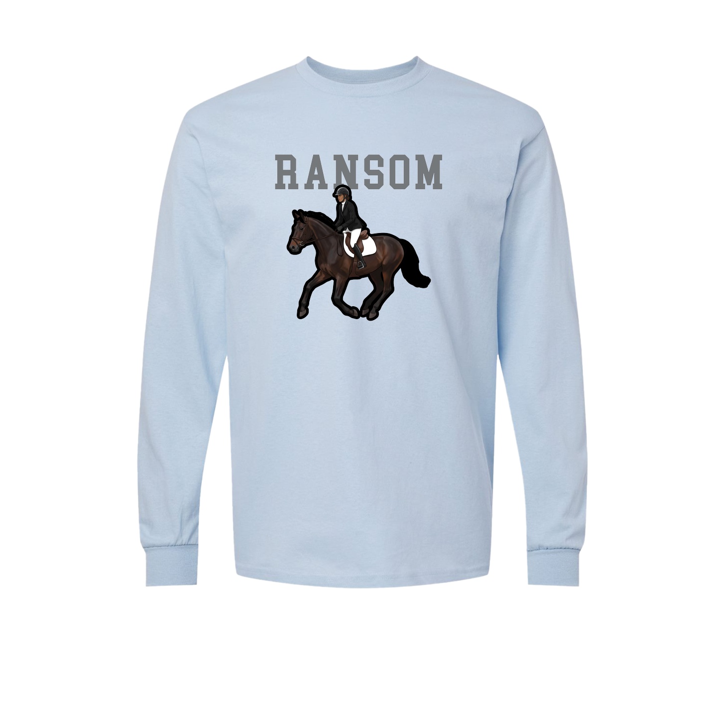 Long Sleeve Tee — Shirsey in Light Blue