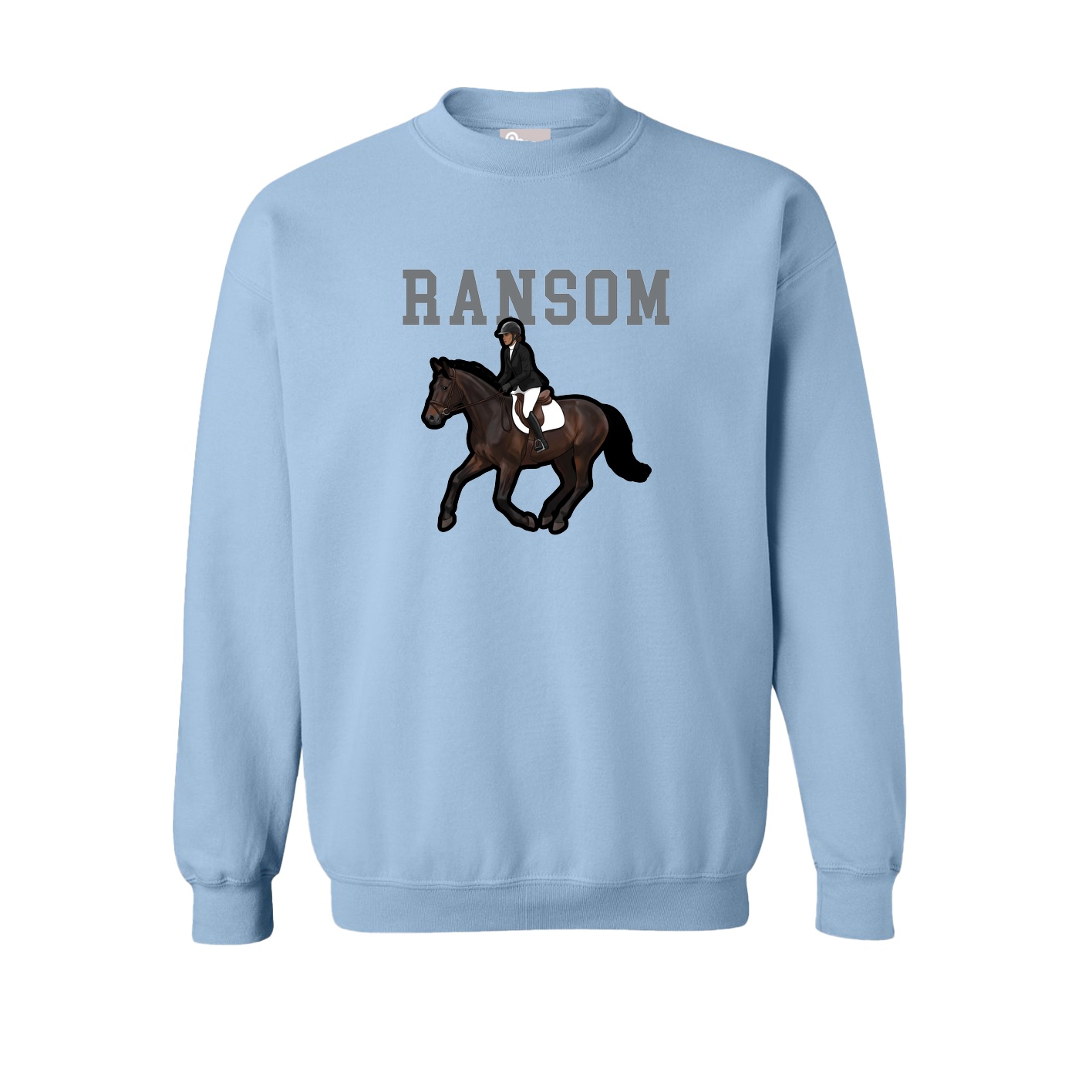 Fleece Crew — Shirsey in Light Blue