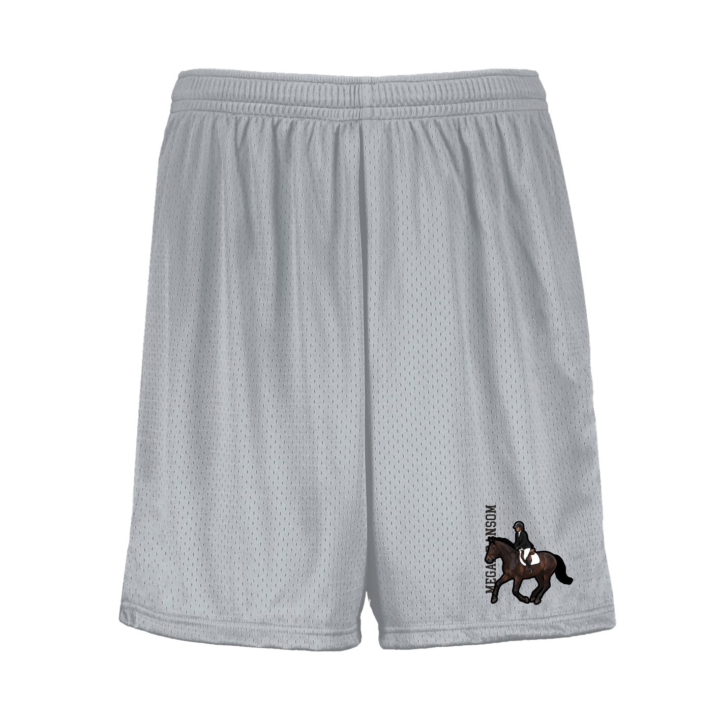 Shorts — Name Vertical in Silver