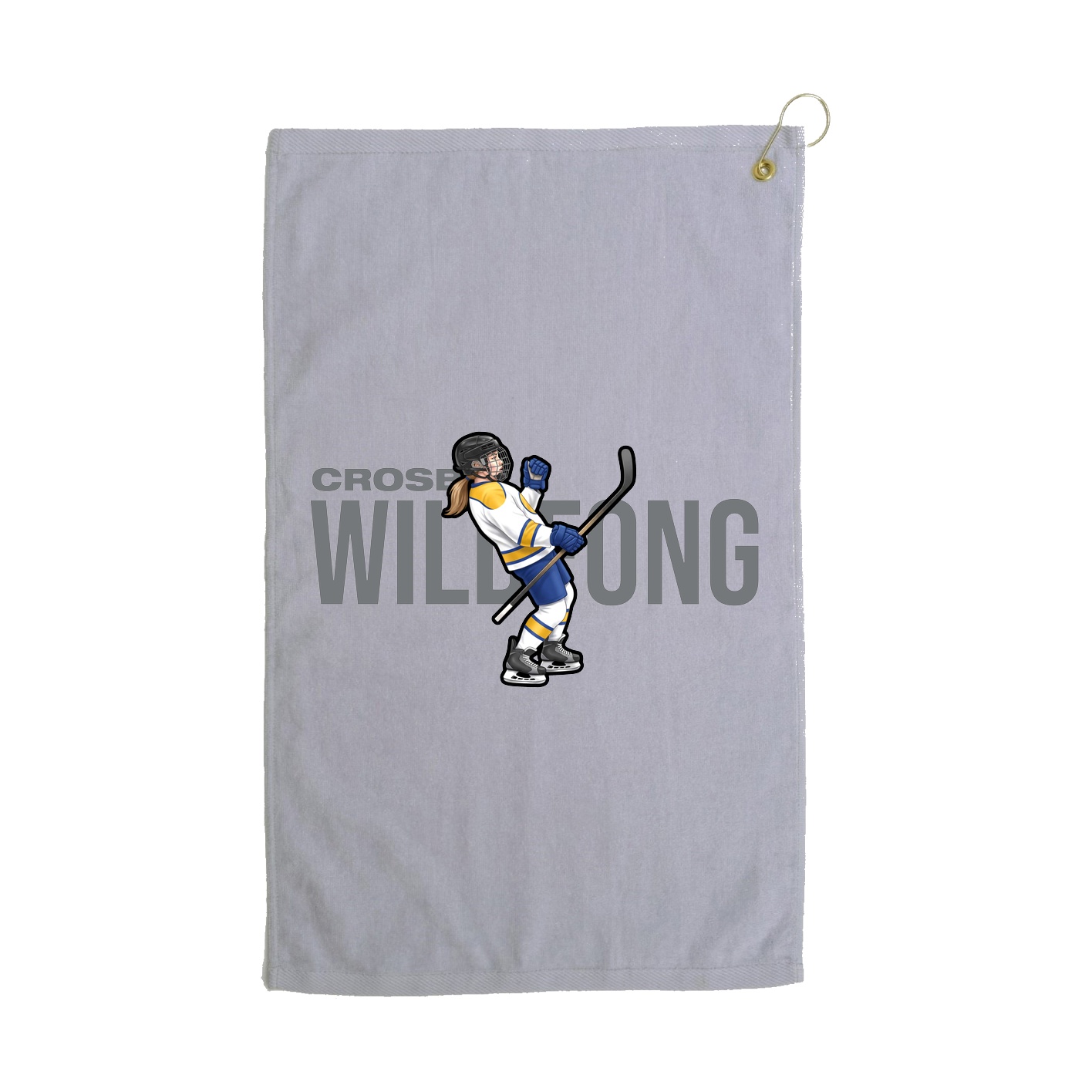 Golf Towel — Player Name in Grey
