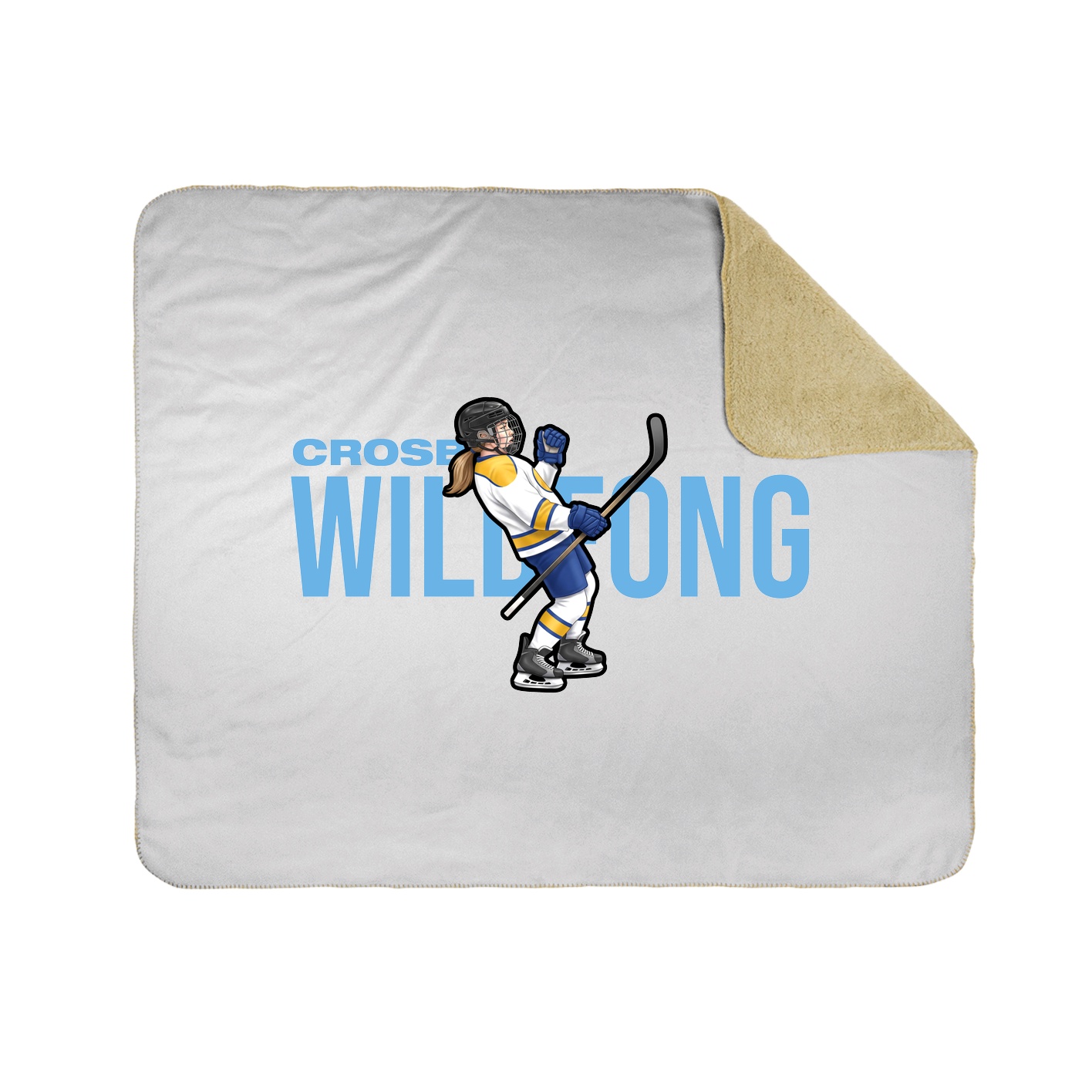 Throw Blanket — Player Name in White