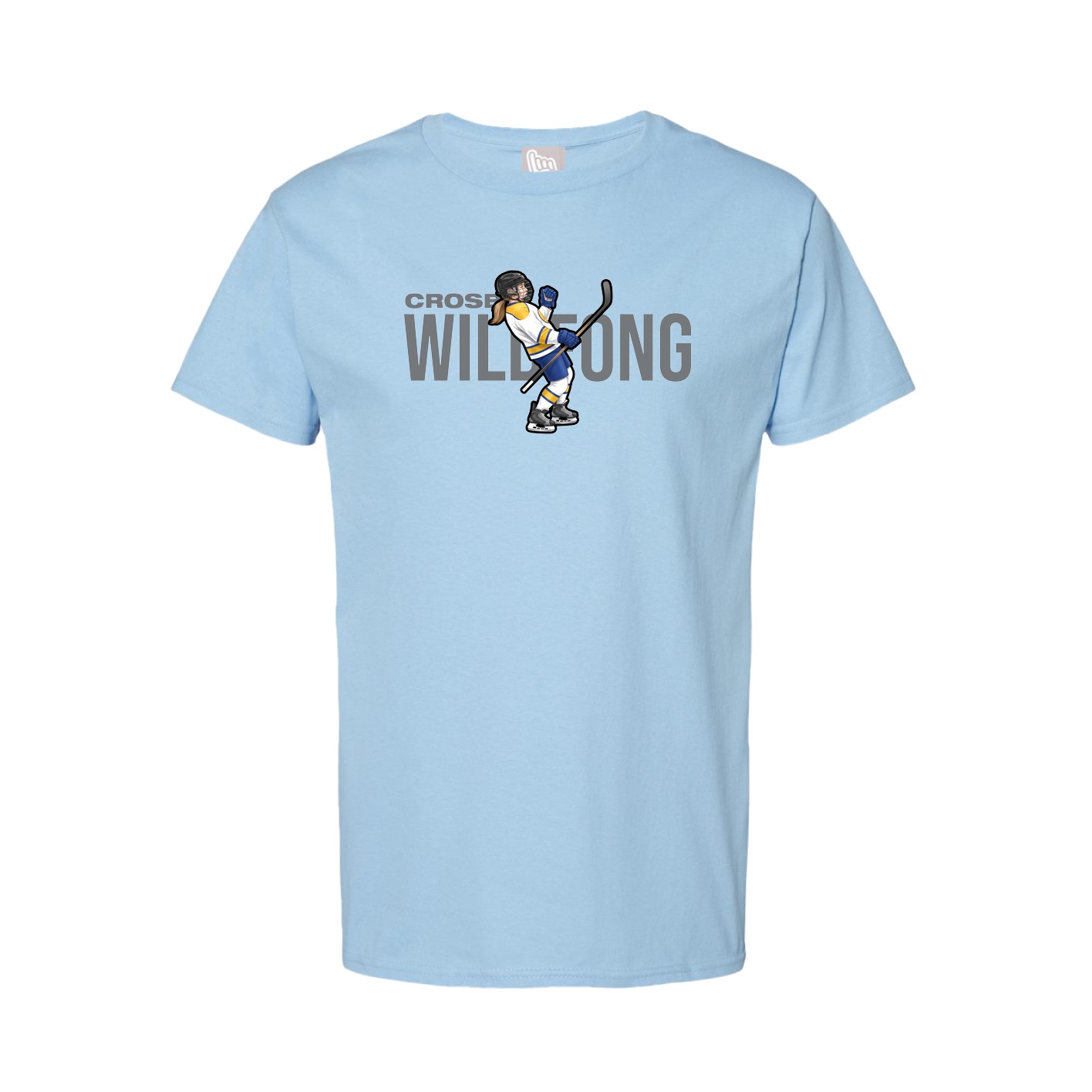 Youth Tee — Player Name in Light Blue