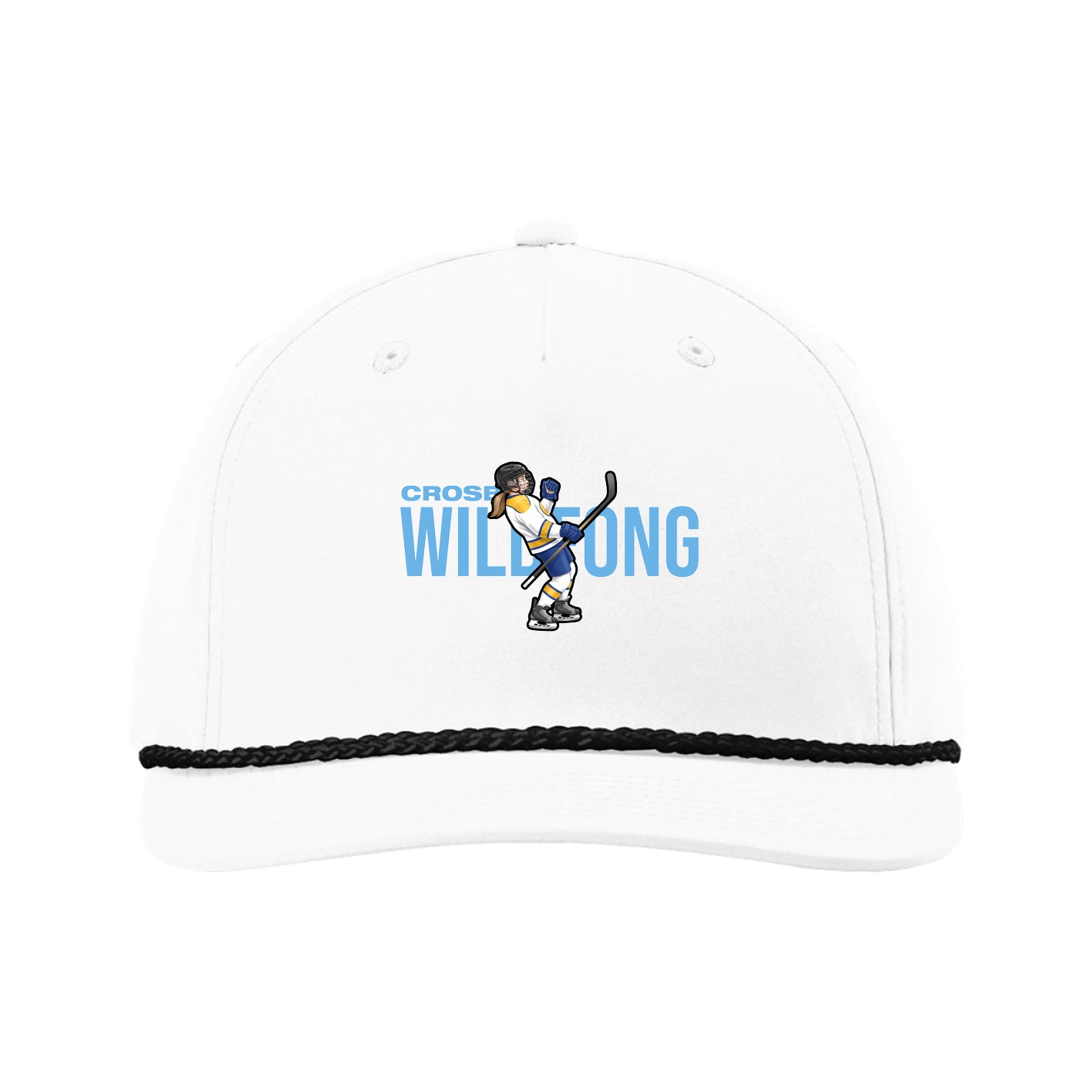 Five-Panel Classic Rope Cap — Player Name in White