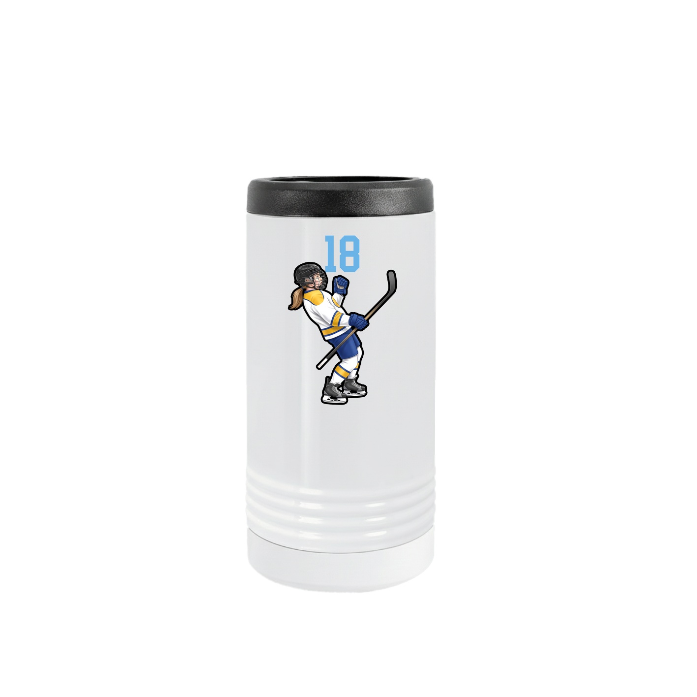 Slim Beverage Holder — Number Top in White