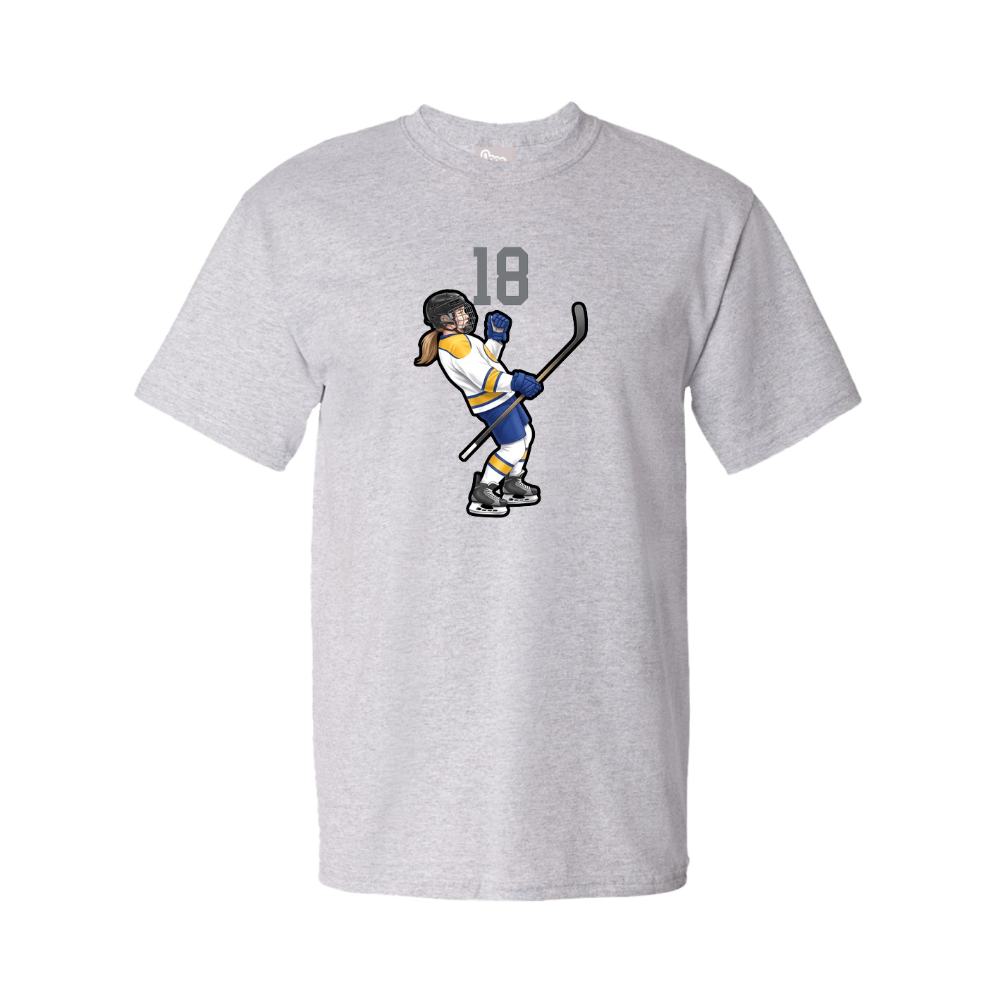 Tee — Number Top in Grey