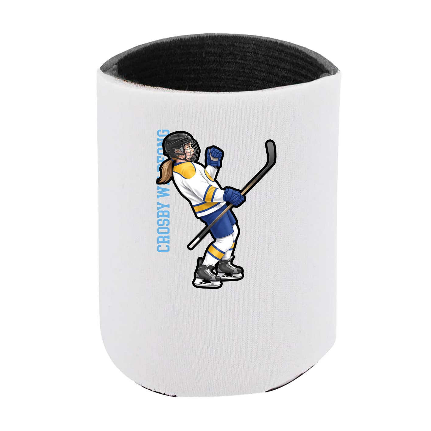 Can Holder — Name Vertical in White