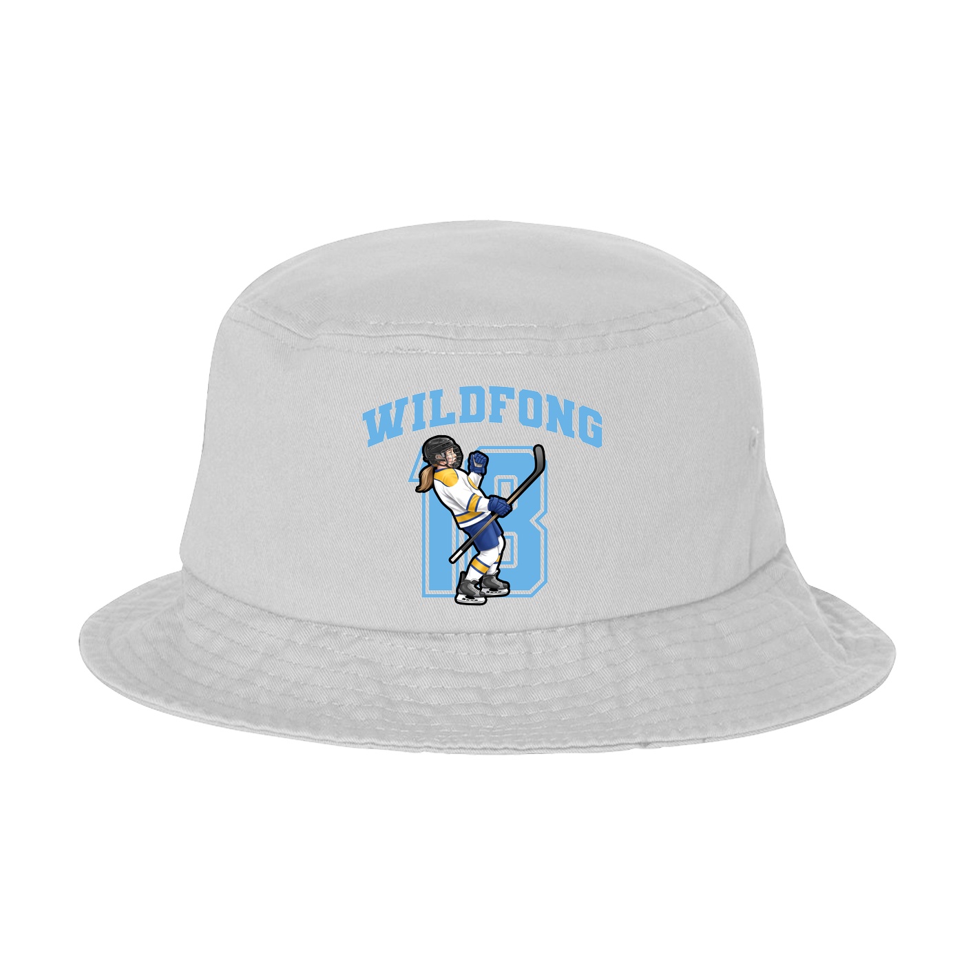 Bucket Cap — Number in White