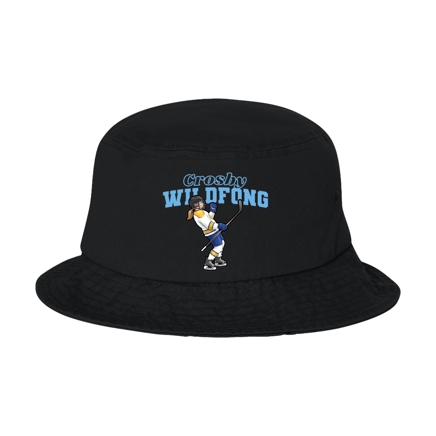 Bucket Cap — Name Arch in Black