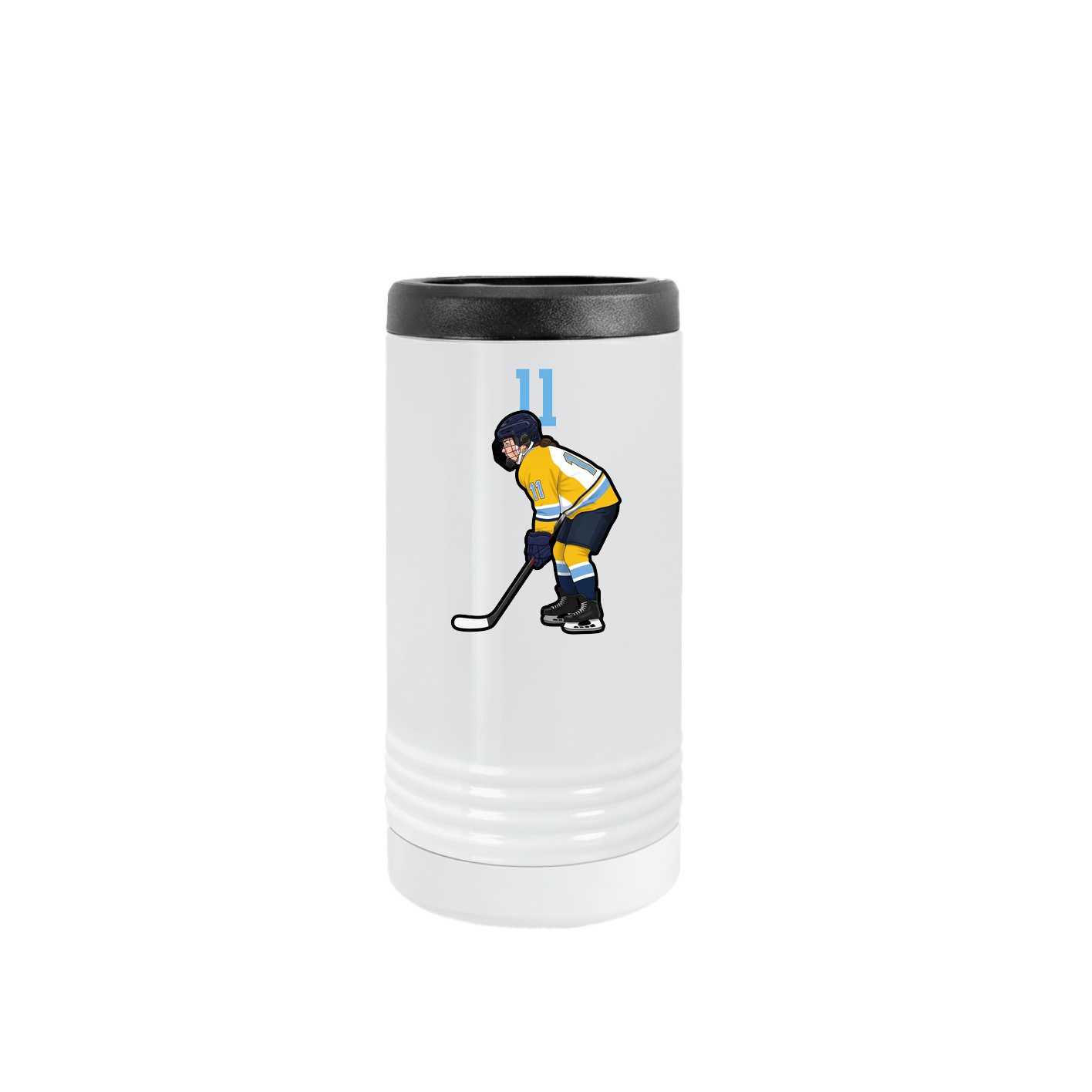 Slim Beverage Holder — Number Top in White