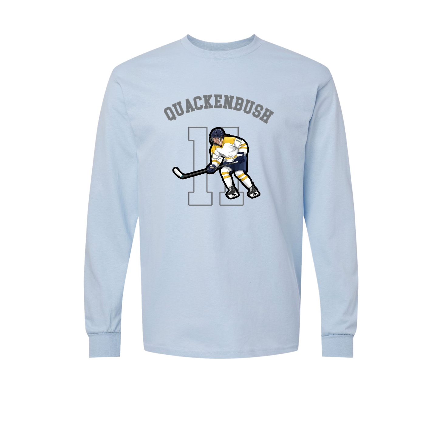 Long Sleeve Tee — Shirsey Arch in Light Blue