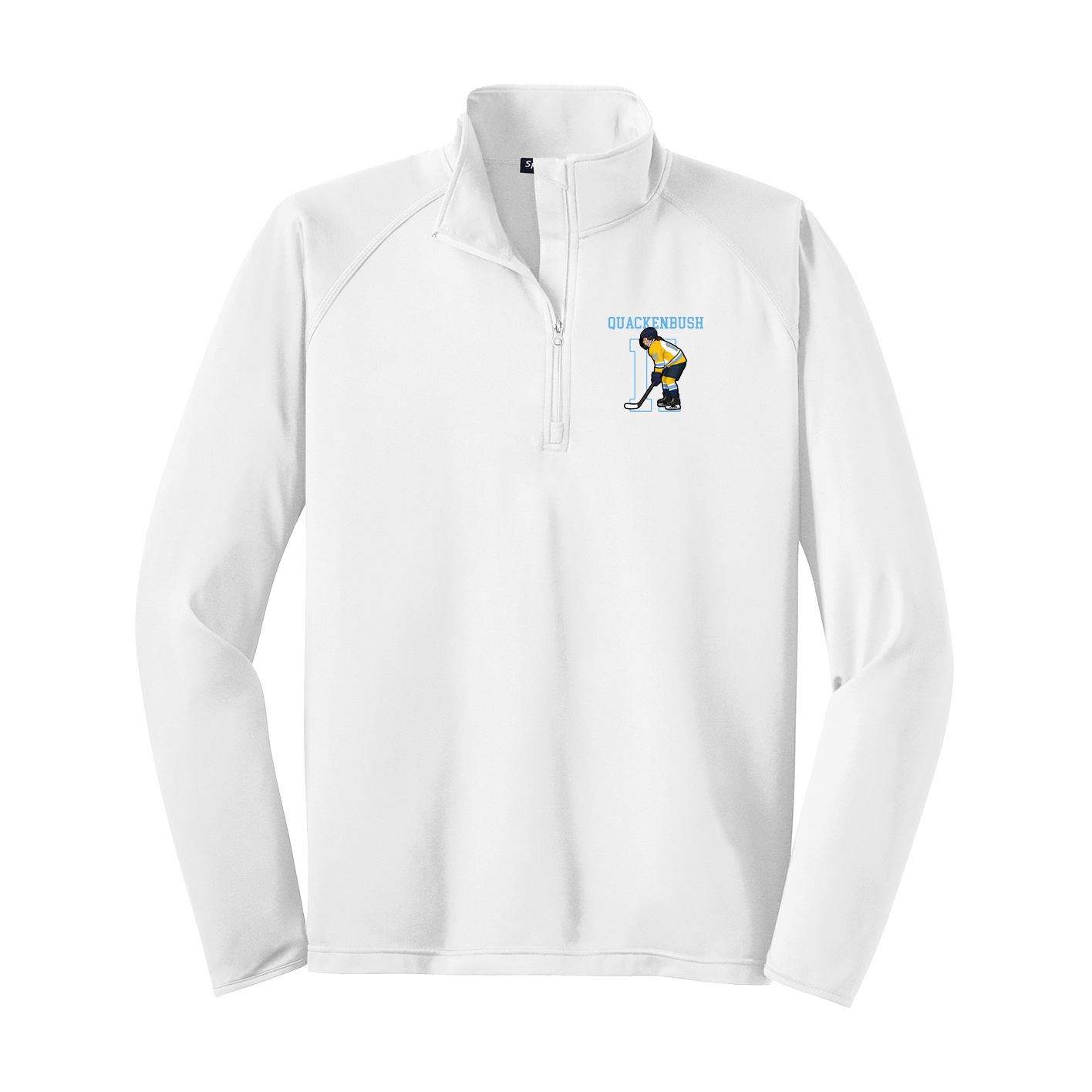 Q-Zip Pullover — Shirsey in White