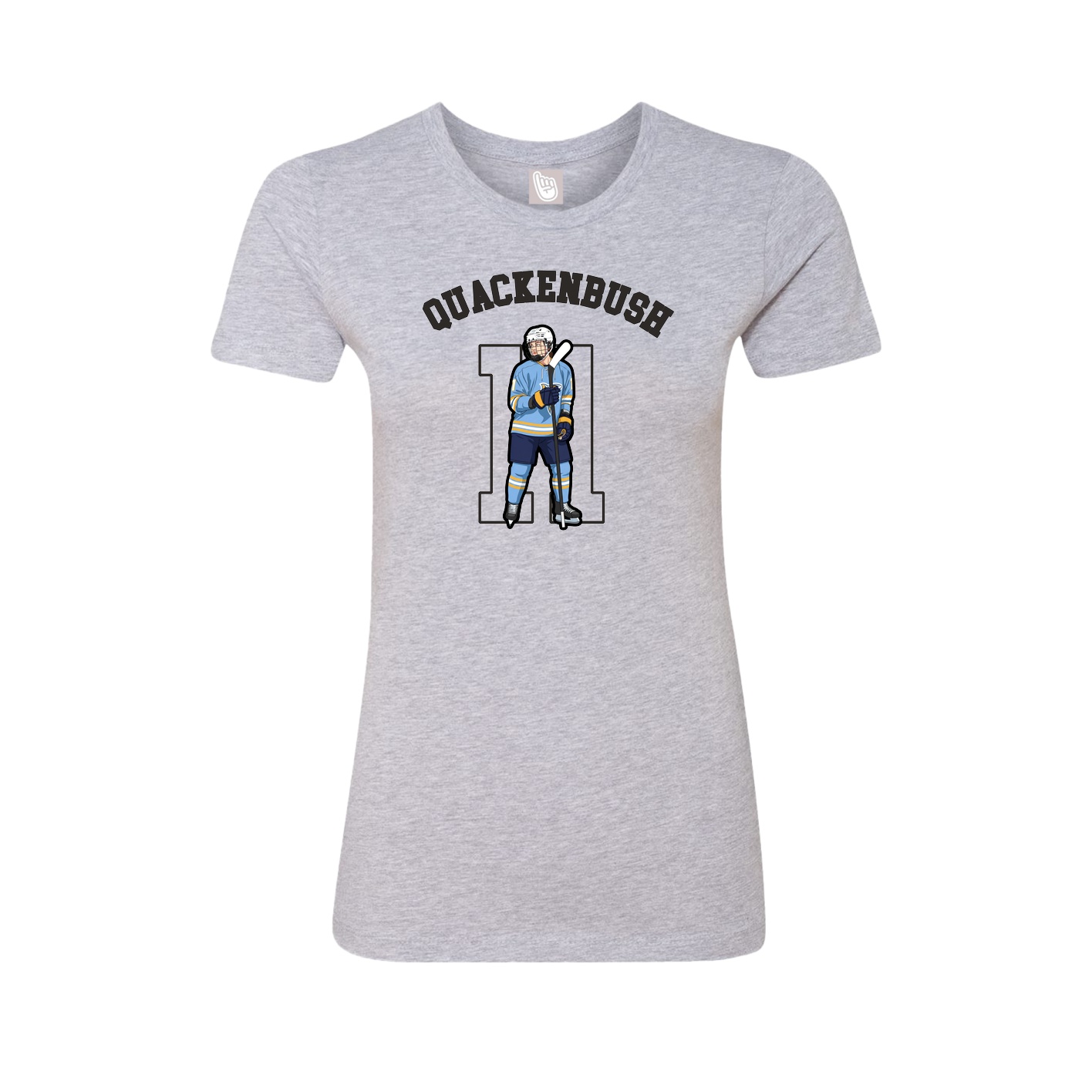 Fitted Women's Tee — Shirsey Arch in Grey