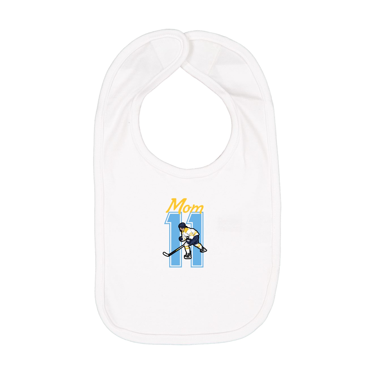 Infant Bib — Mothers Day Shirsey in White